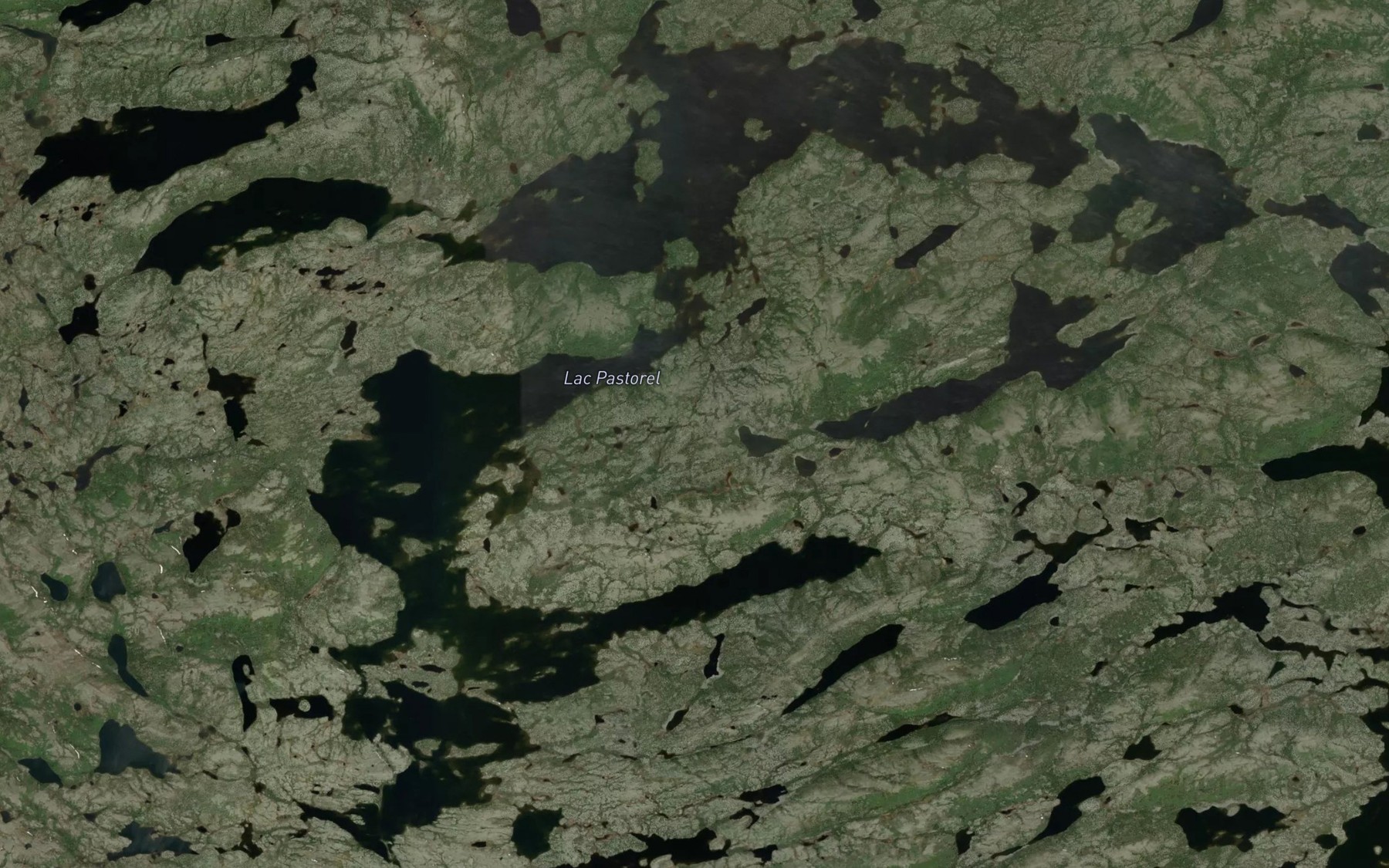 Satellite map of the Lac Pastorel