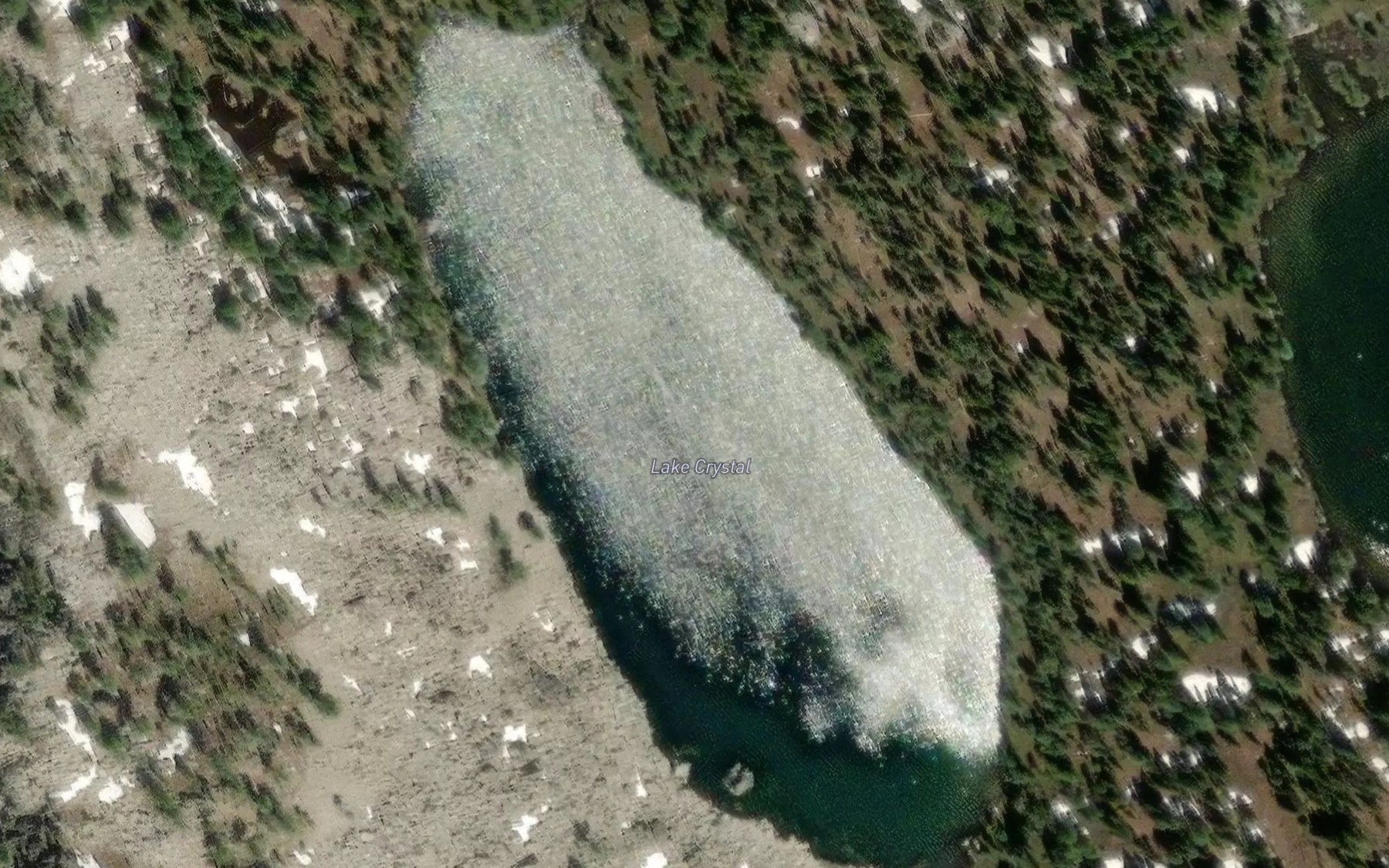 Satellite map of the Lake Crystal