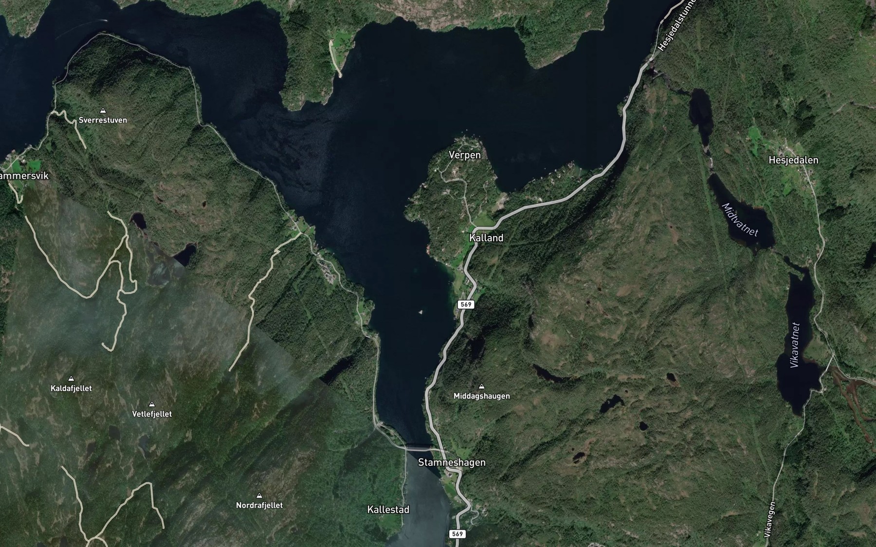 Satellite map of the Ysta Kallandsvikja