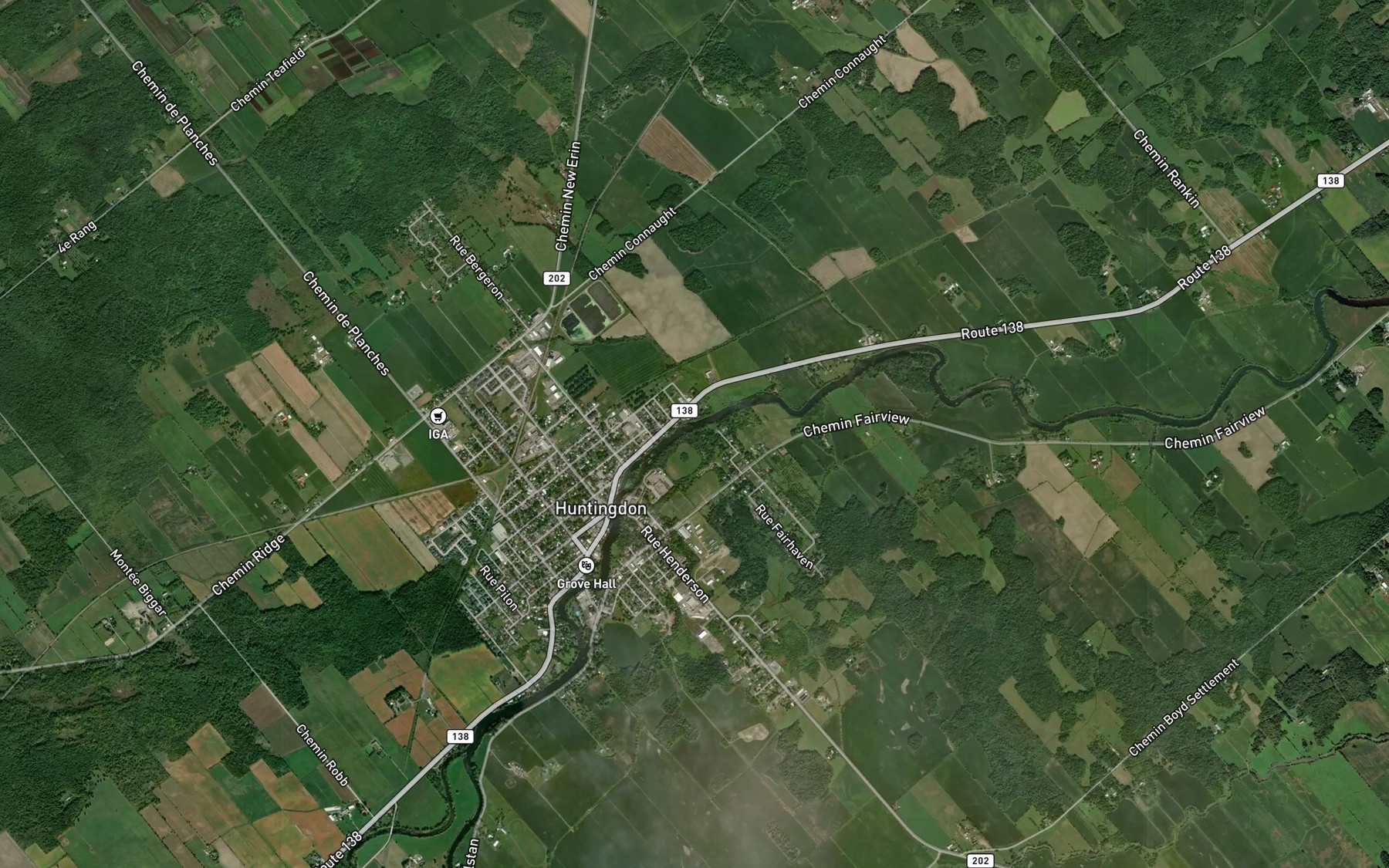 Satellite map of the Decharge Schyler