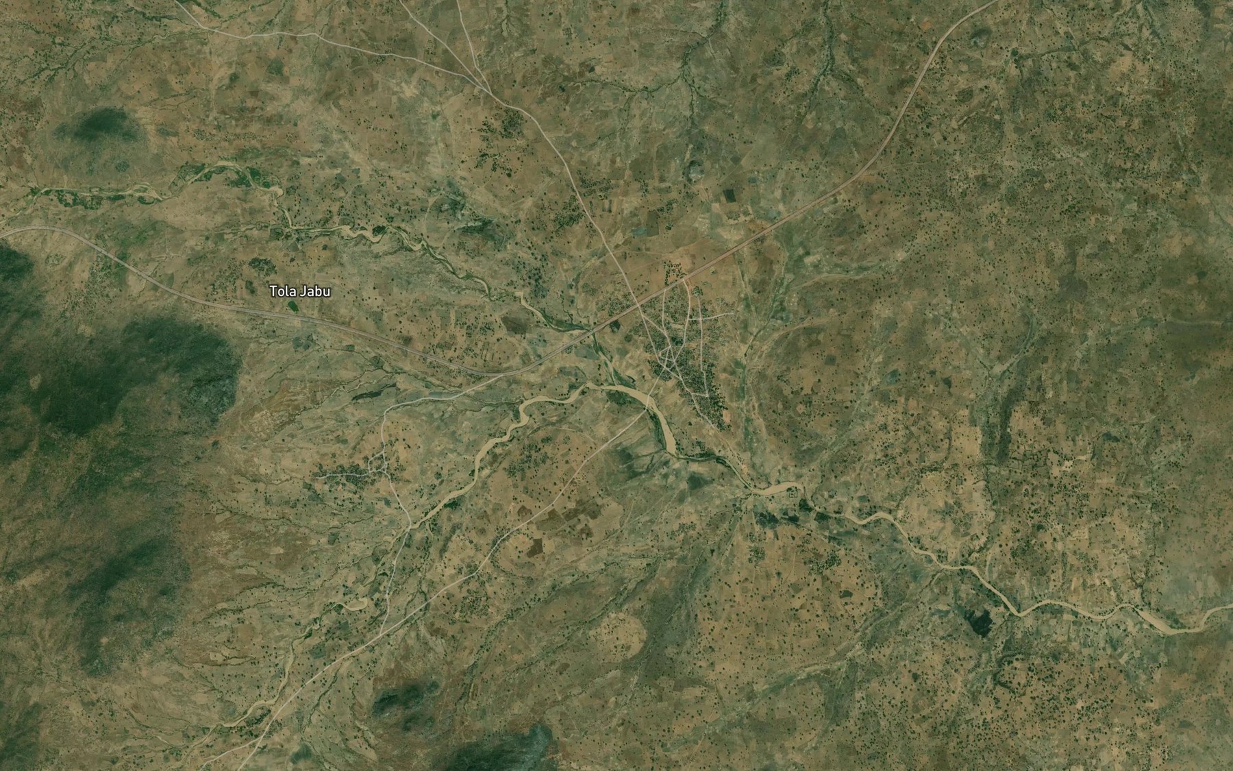 Satellite map of the River Dakadu