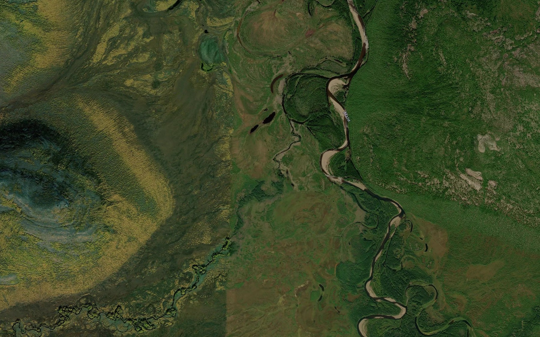Satellite map of the Unygi Pervaya
