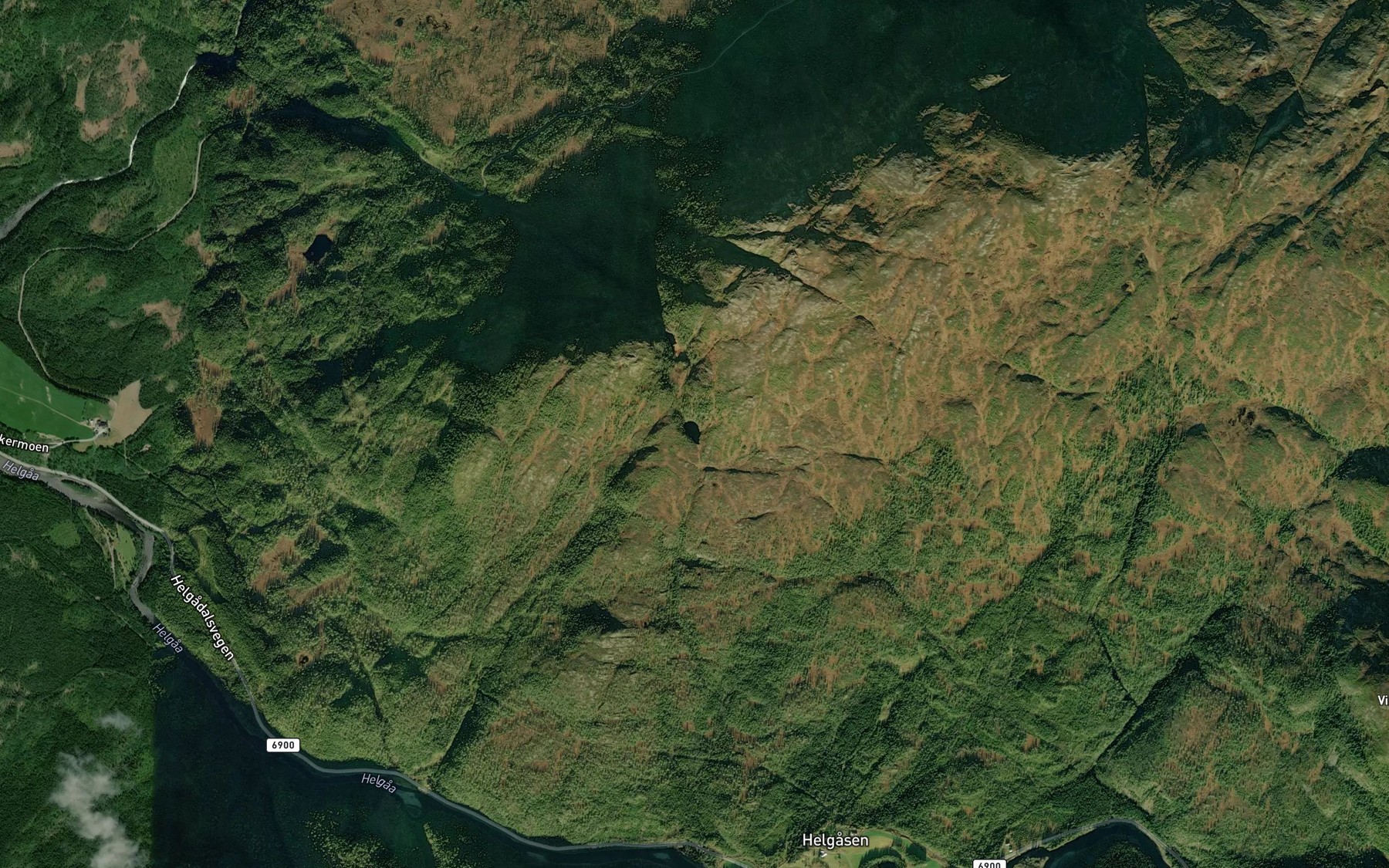 Satellite map of the Grunnskardtjonnin