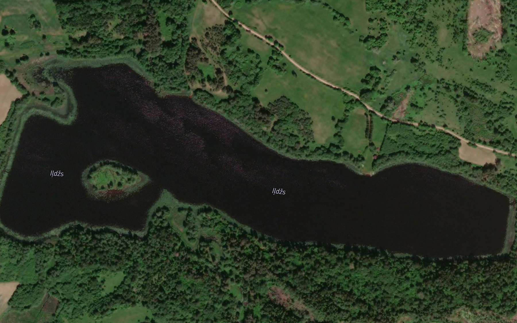 Satellite map of the Ildzs