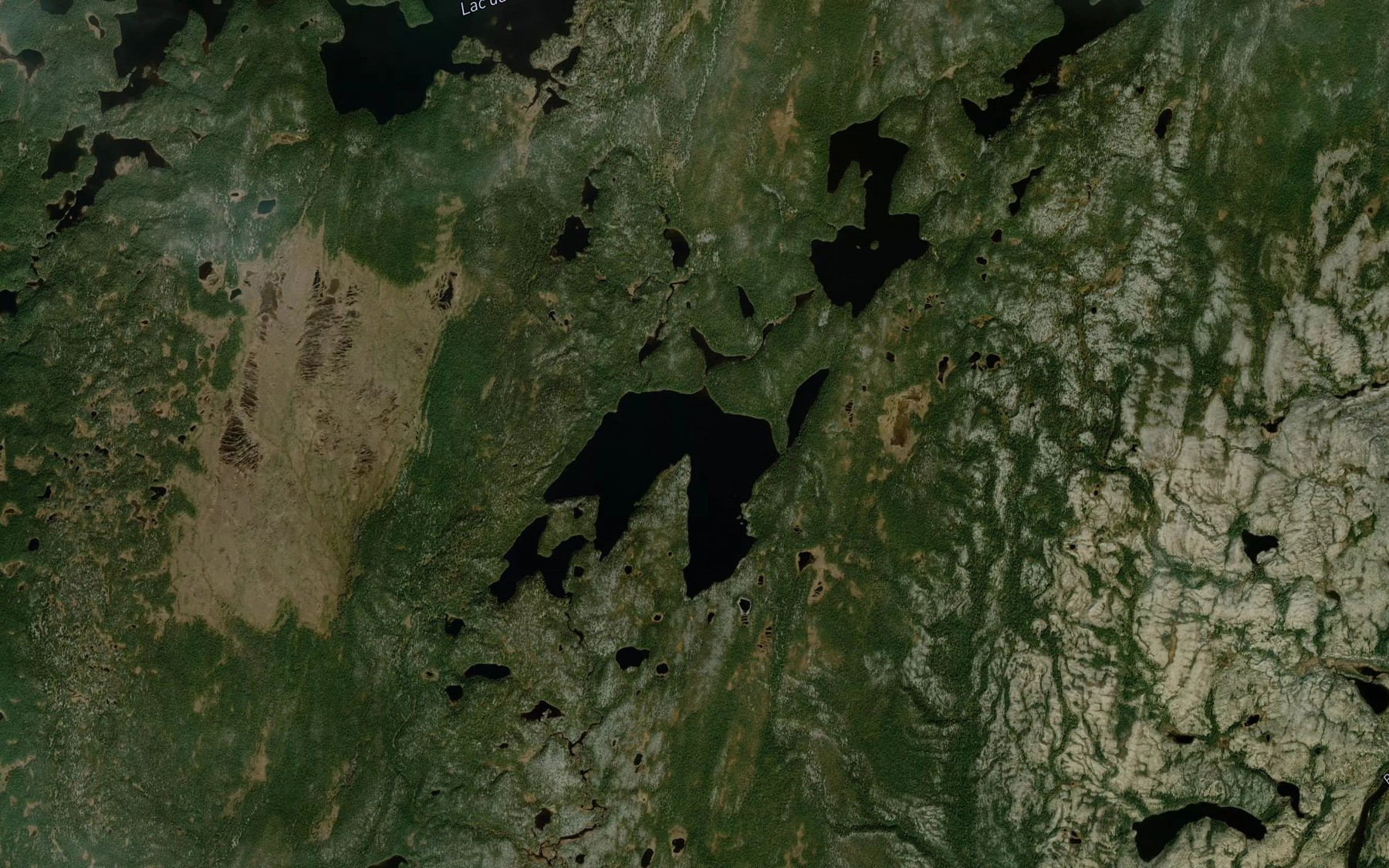 Satellite map of the Lac Culotte