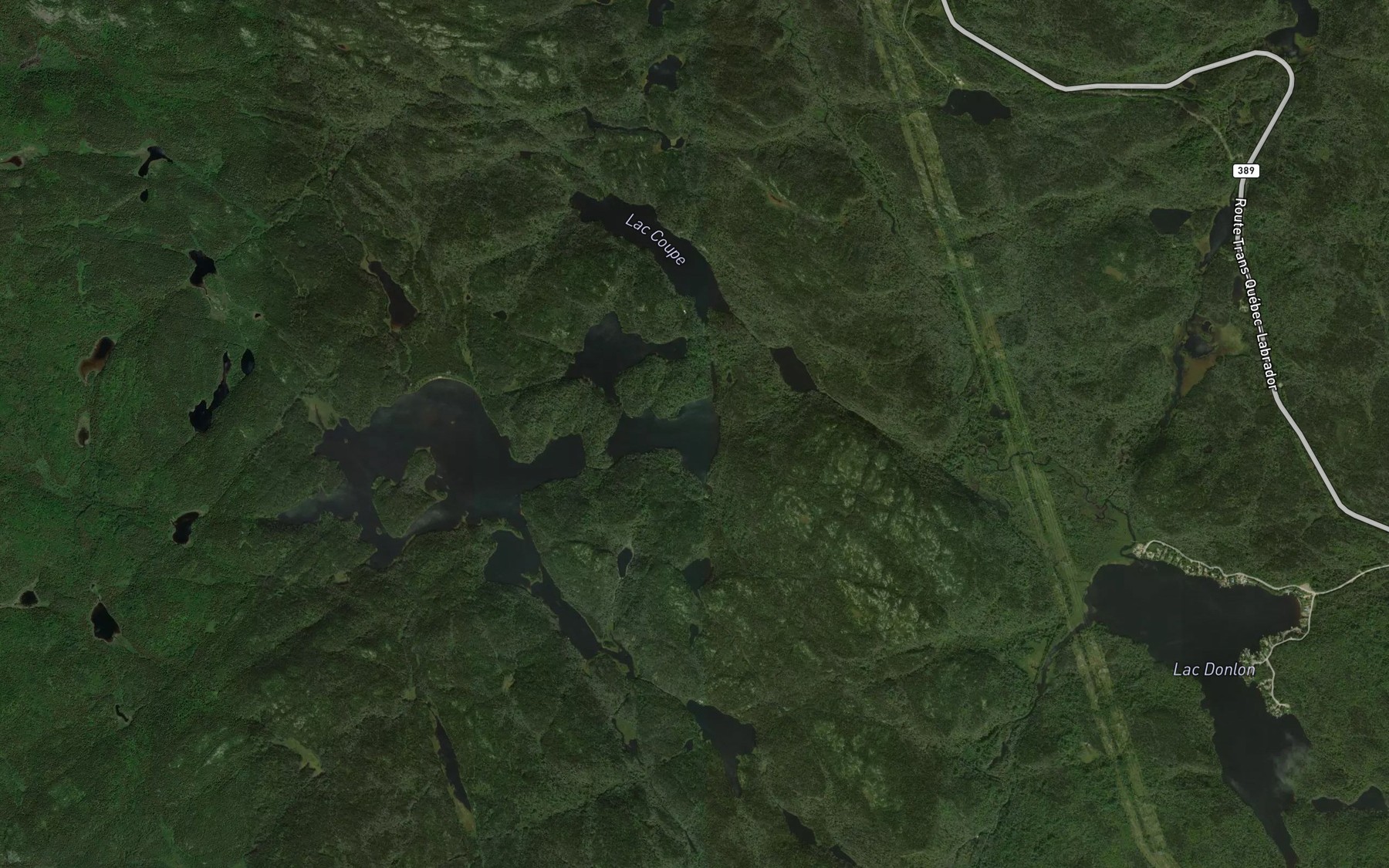Satellite map of the Lac a Ringuette