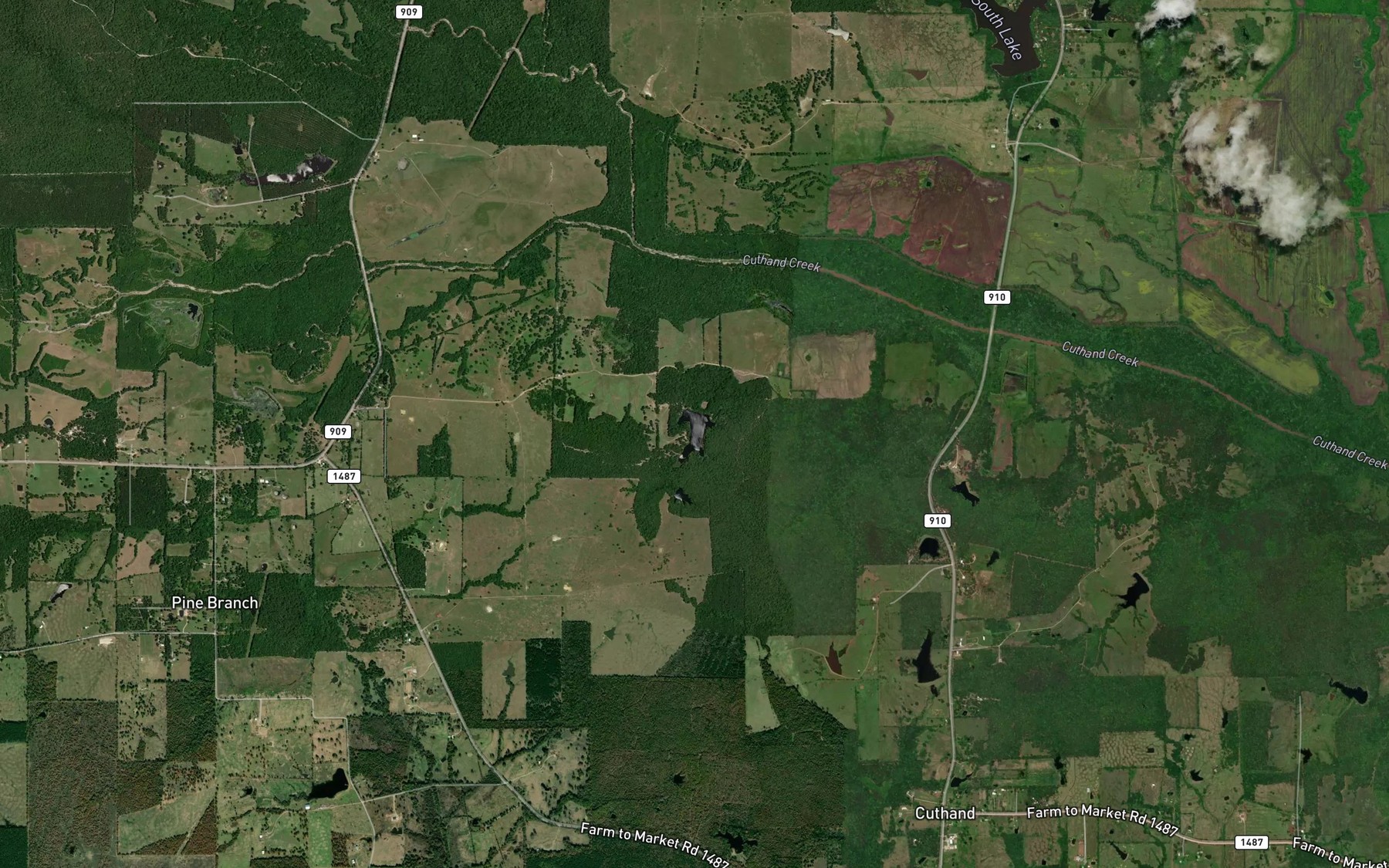 Satellite map of the Barnard Draw Lake