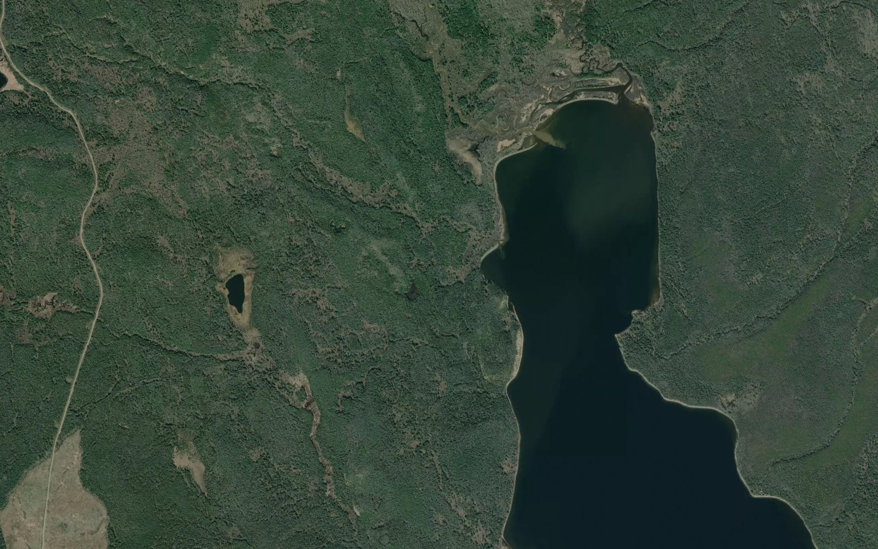 Satellite map of the Sinta Creek