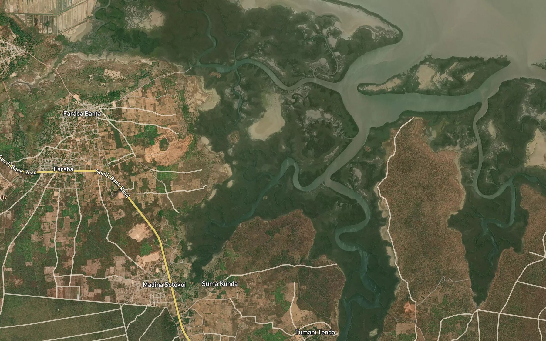 Satellite map of the Doni Bolon