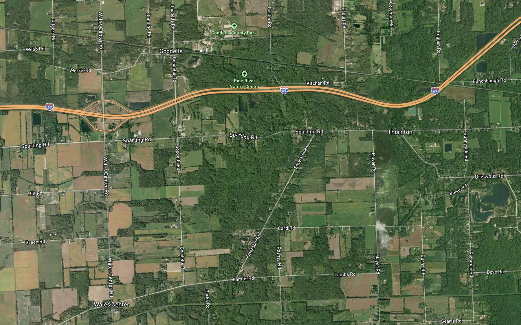 Satellite map of the Apply Drain