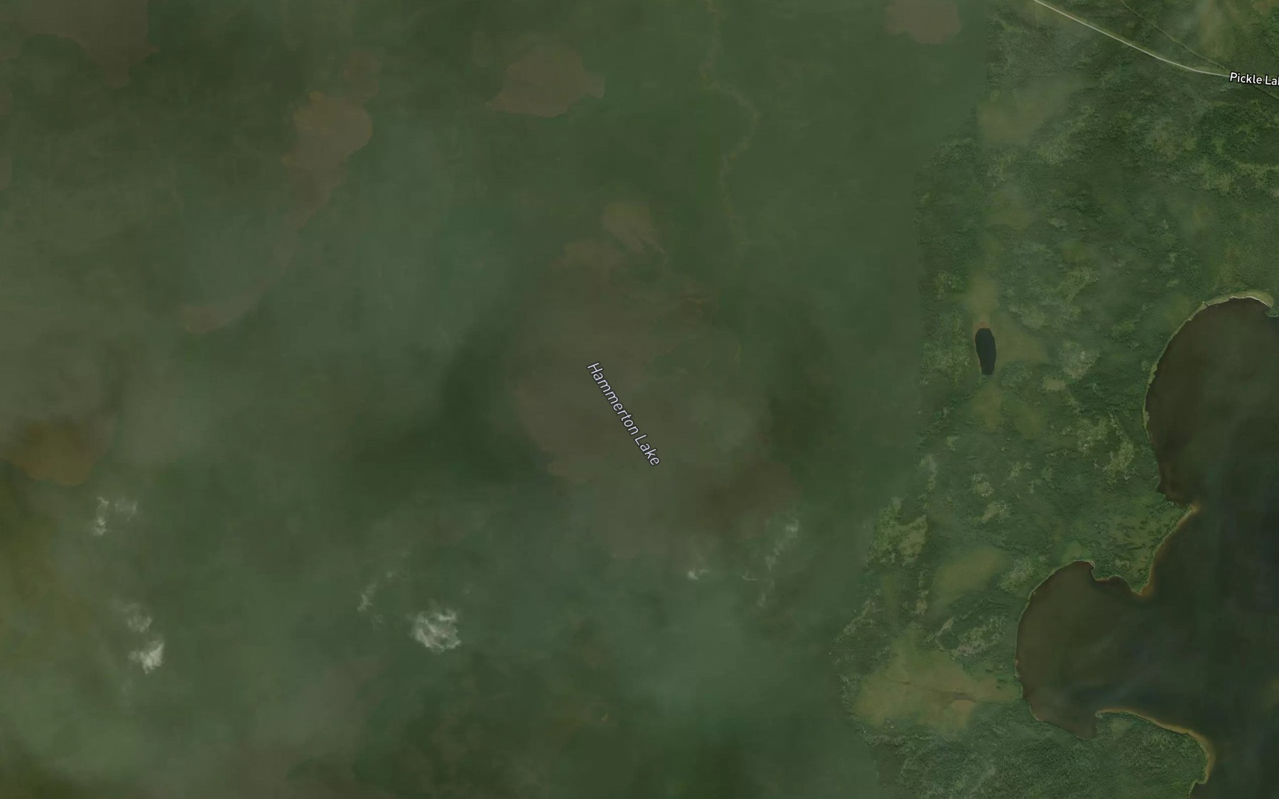 Satellite map of the Hammerton Lake