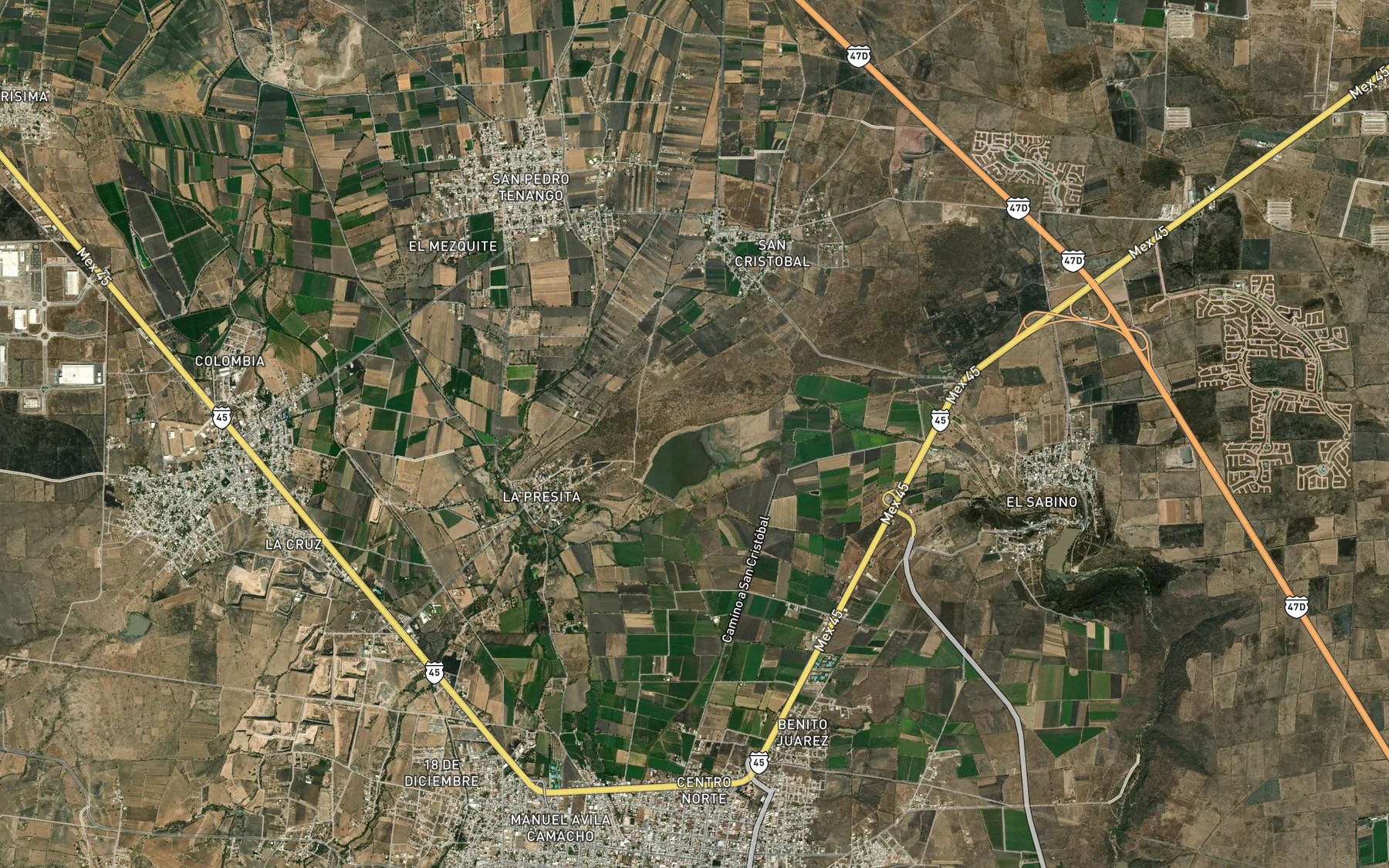 Satellite map of the El Sabino