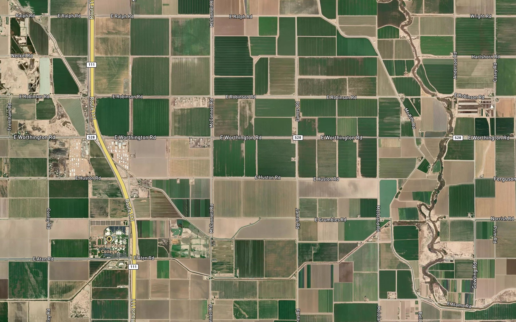 Satellite map of the Rubber Lateral Two