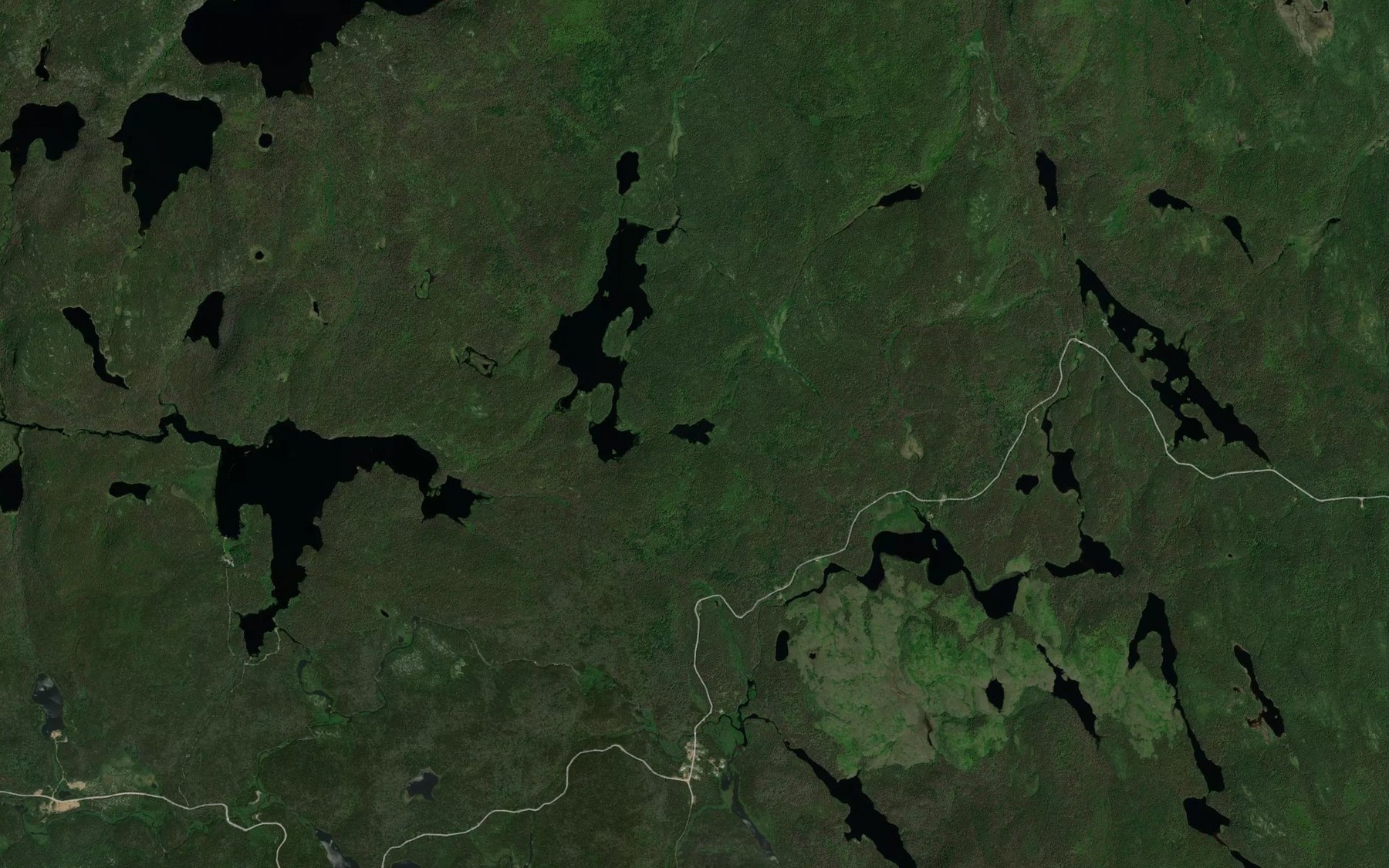 Satellite map of the Lac Gelinotte
