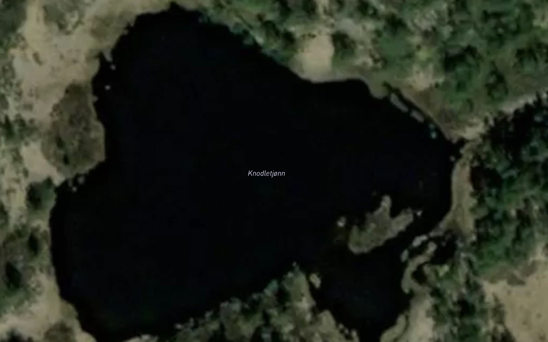 Satellite map of the Knodletjonn