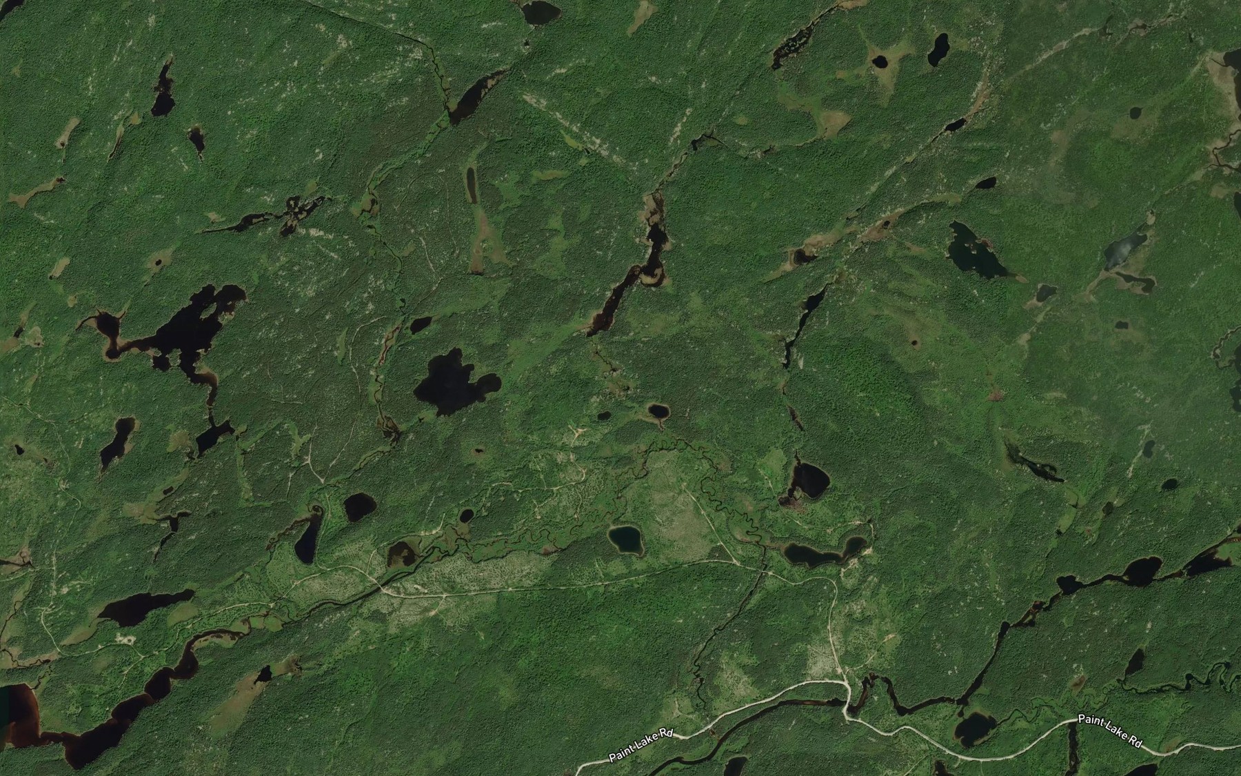 Satellite map of the Clearwater Pond