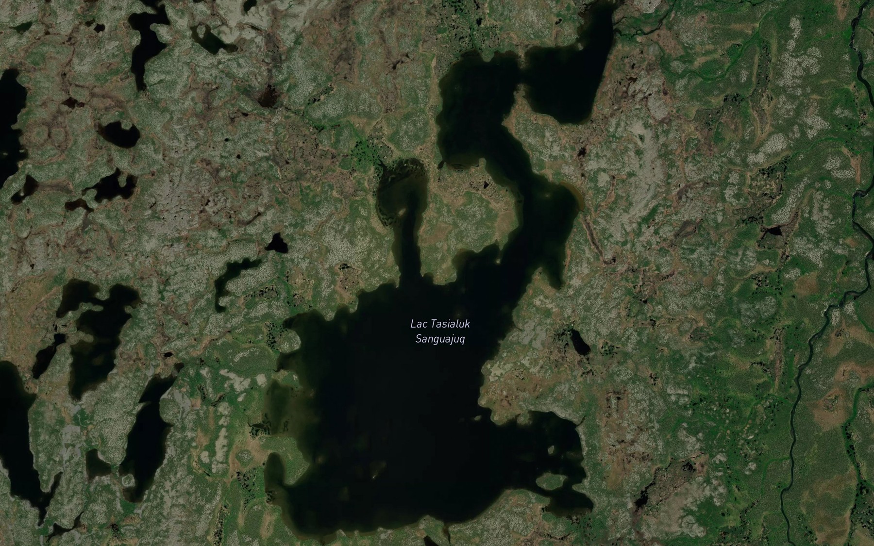 Satellite map of the Lac Tasialuk Sanguajuq