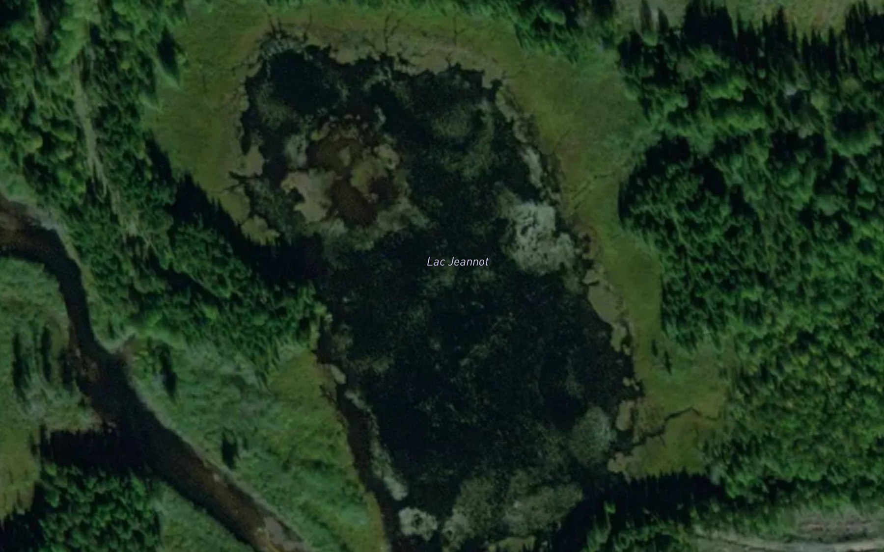 Satellite map of the Lac Jeannot