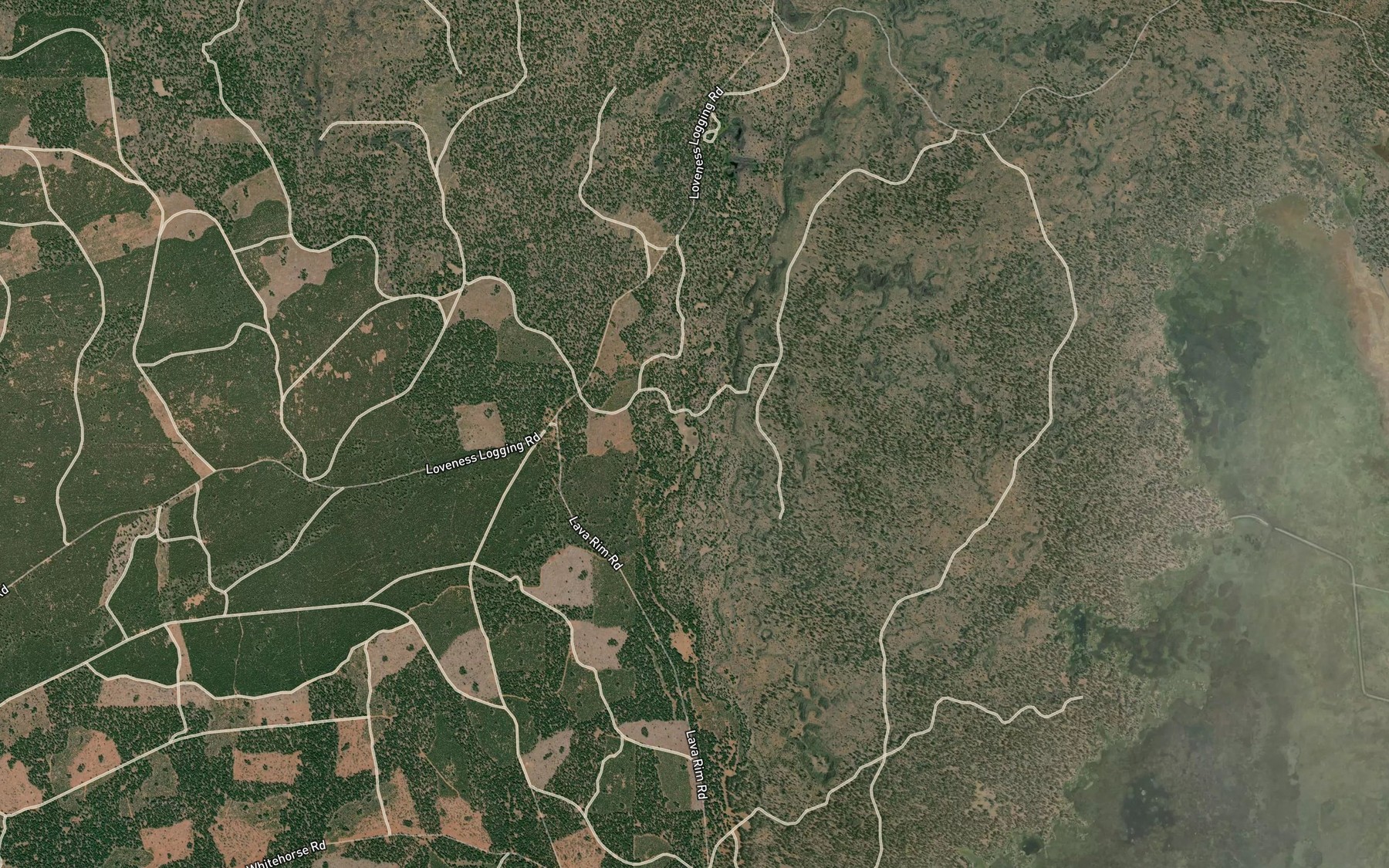 Satellite map of the Wet Weather Pond