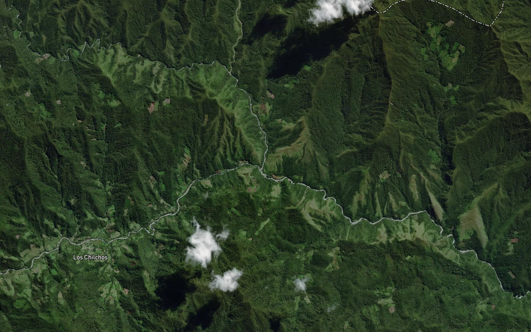 Satellite map of the Rio Tingo