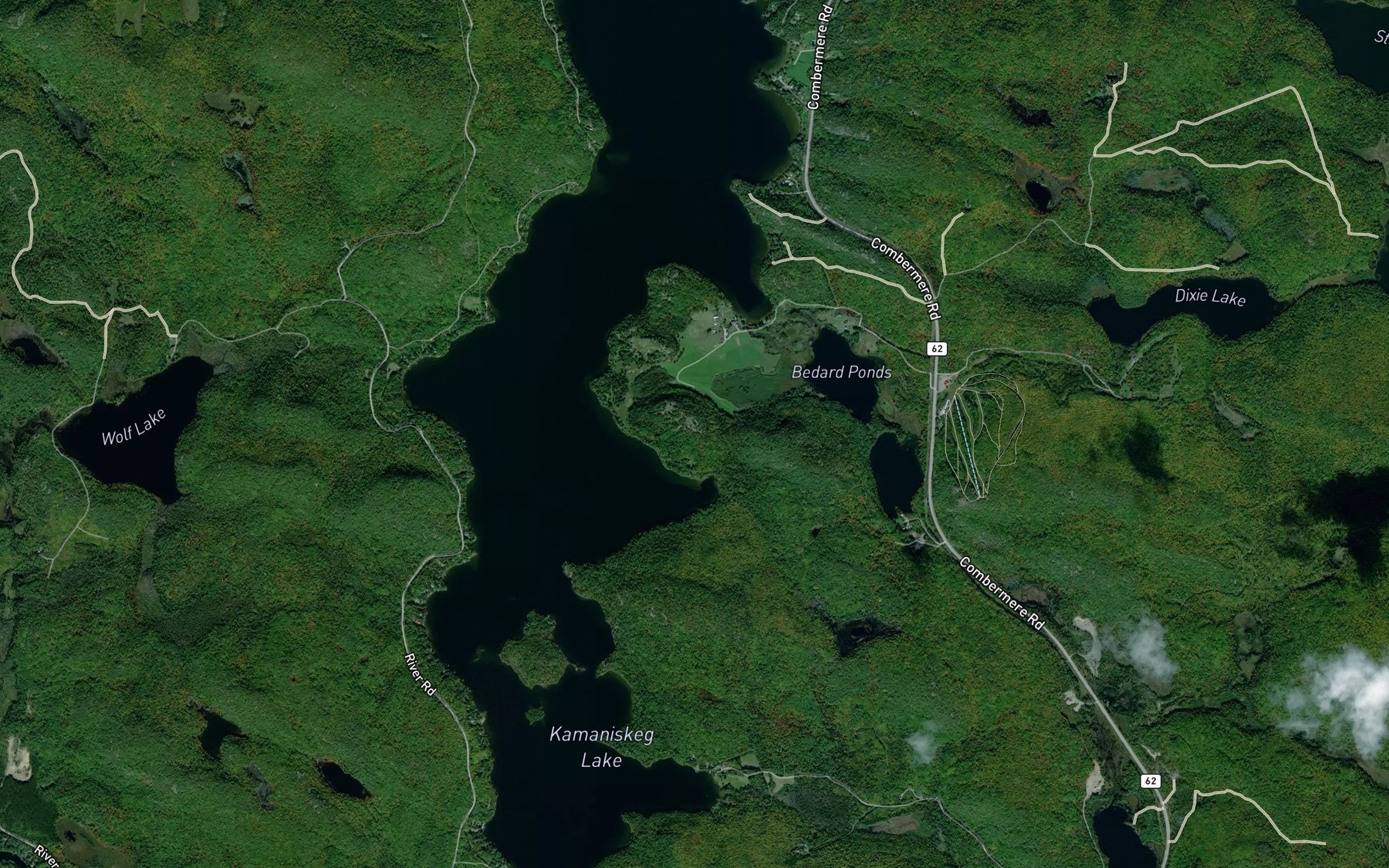 Satellite map of the Bills Bay