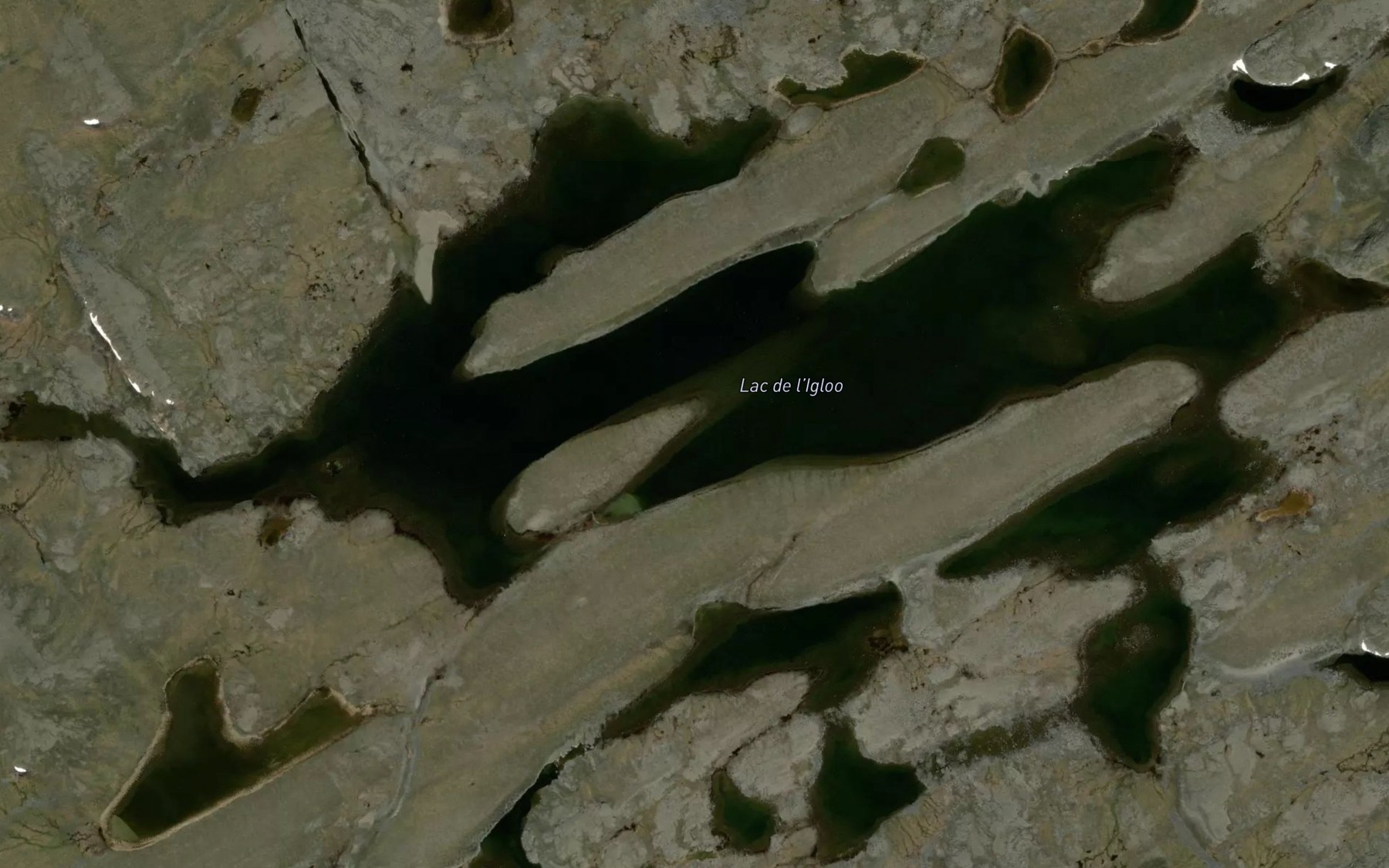 Satellite map of the Lac de l'Igloo