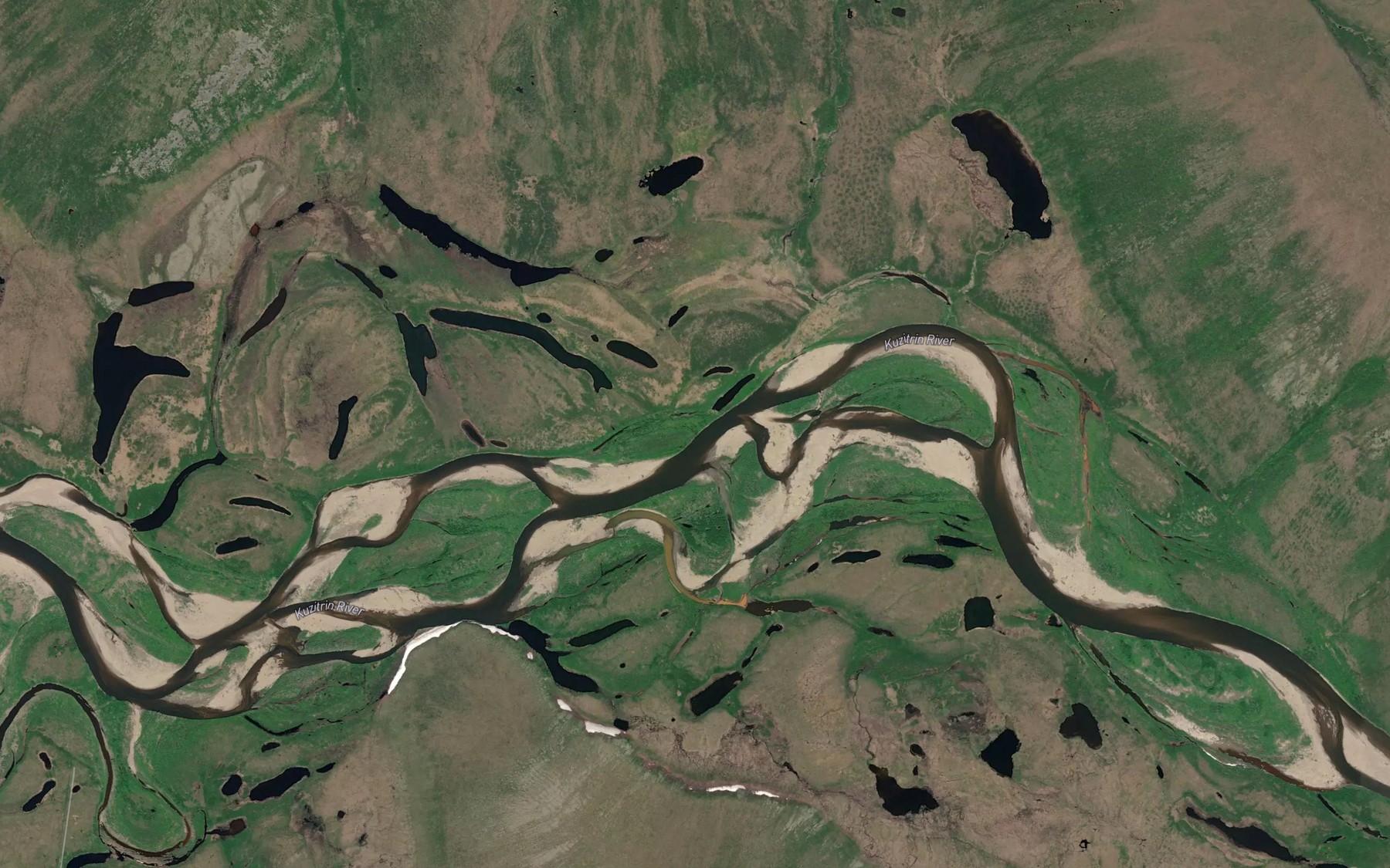 Satellite map of the Idaho Creek