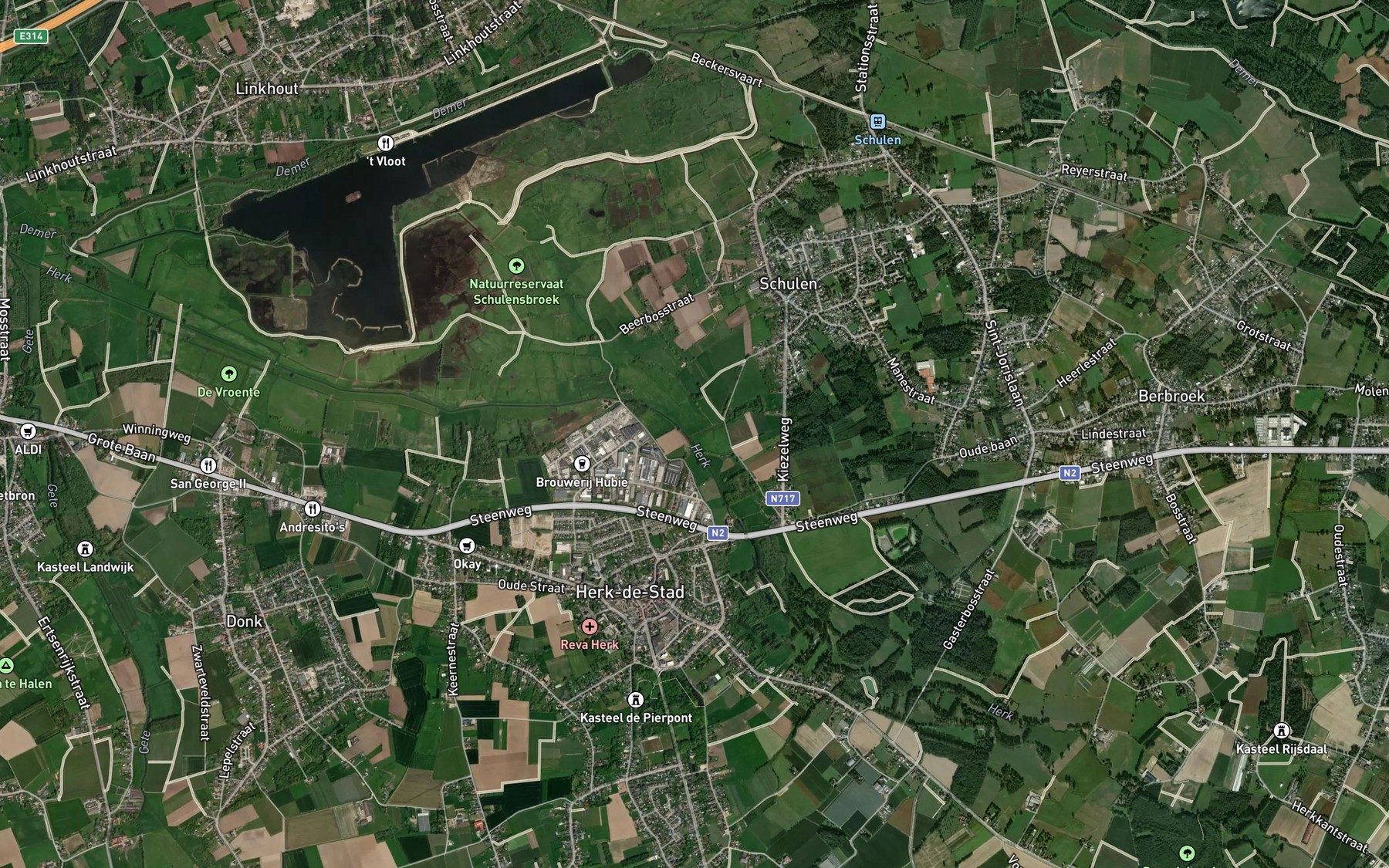Satellite map of the Zwarte Winterbeek