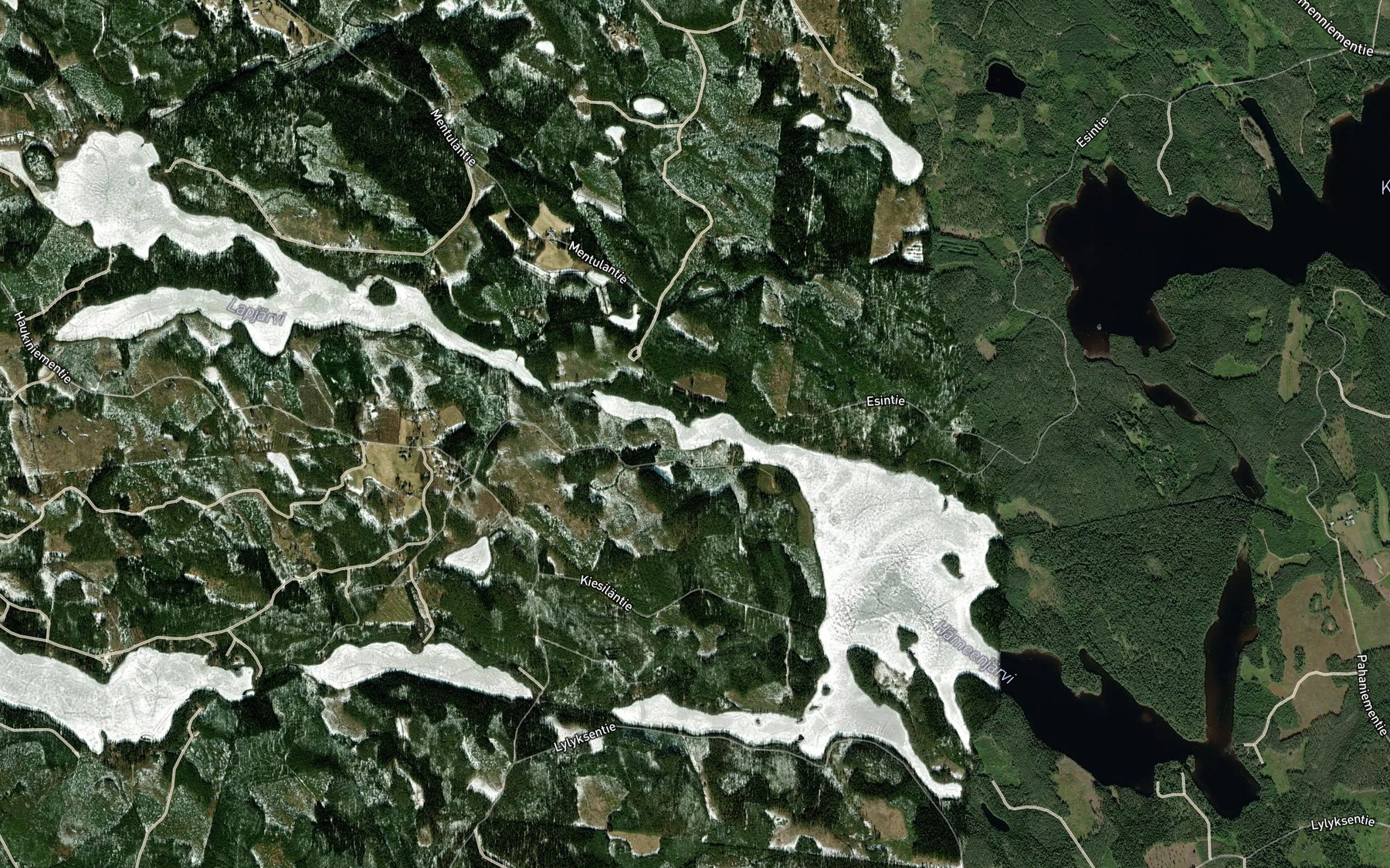 Satellite map of the Myllylahti