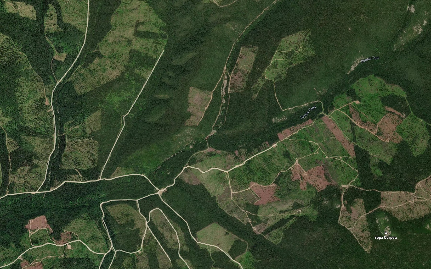 Satellite map of the Kamennyy