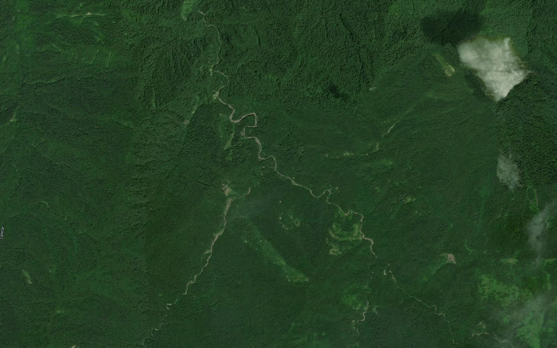 Satellite map of the Malyy Martan