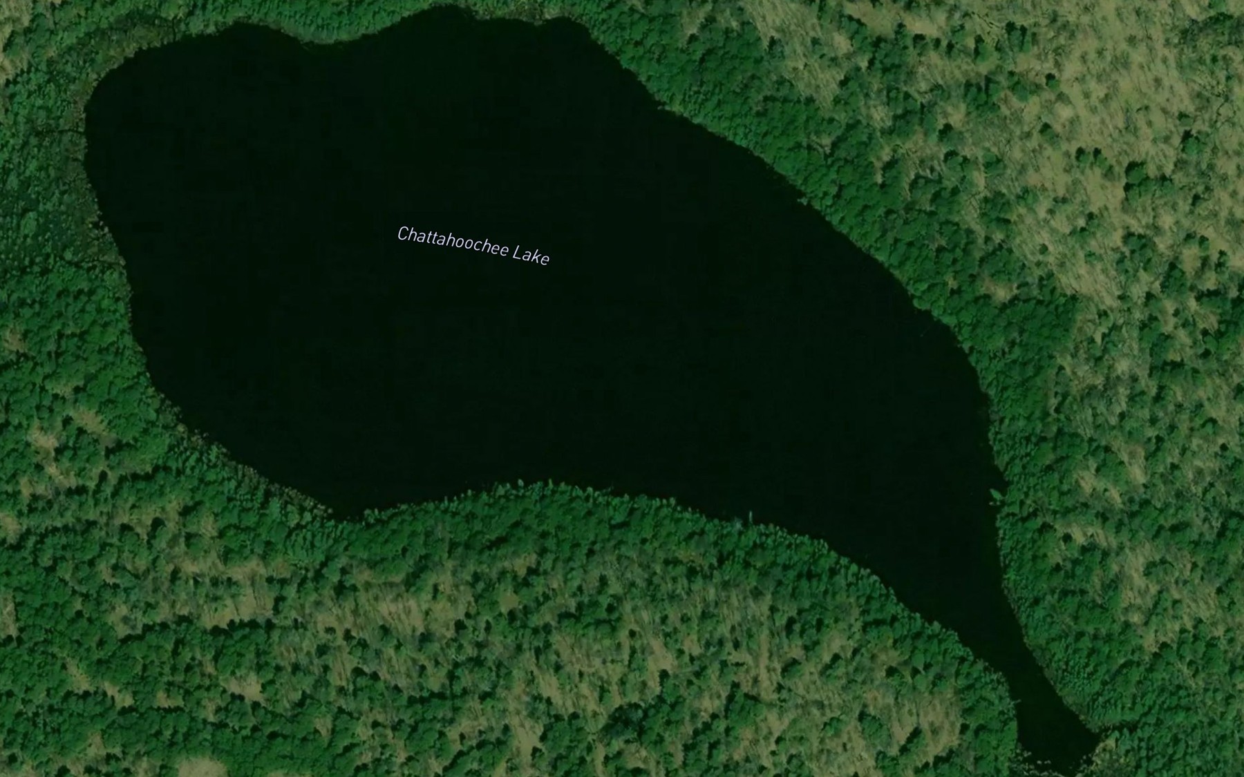 Satellite map of the Chattahoochee Lake