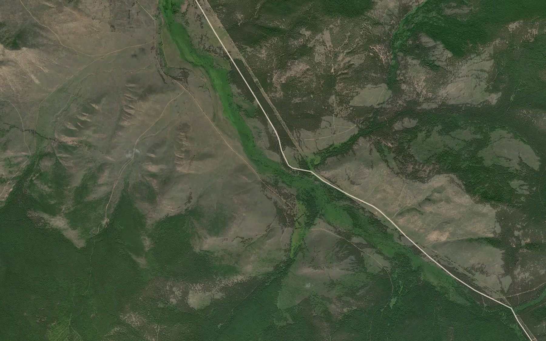 Satellite map of the Sredniy Tarbagatay