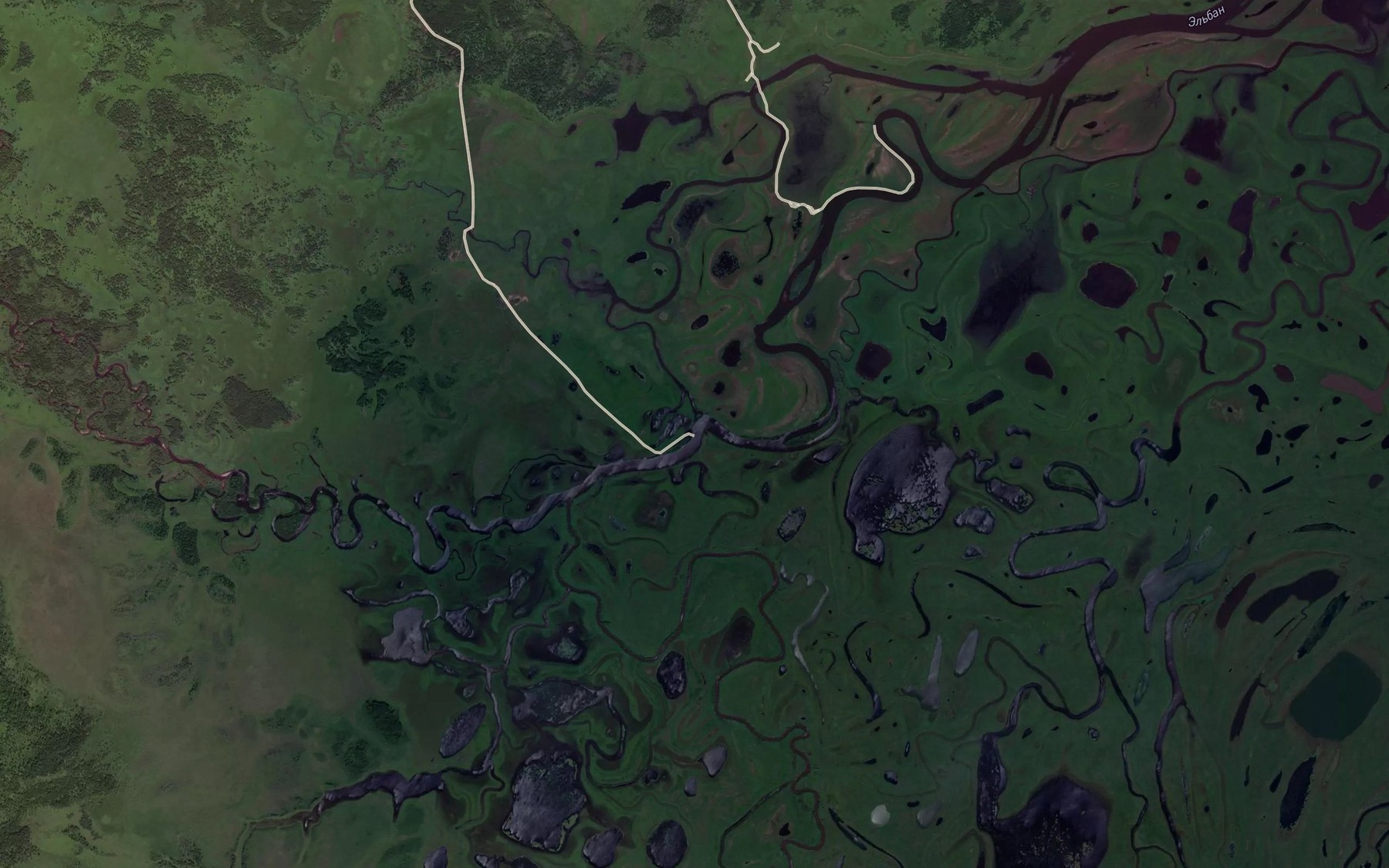 Satellite map of the El'ban