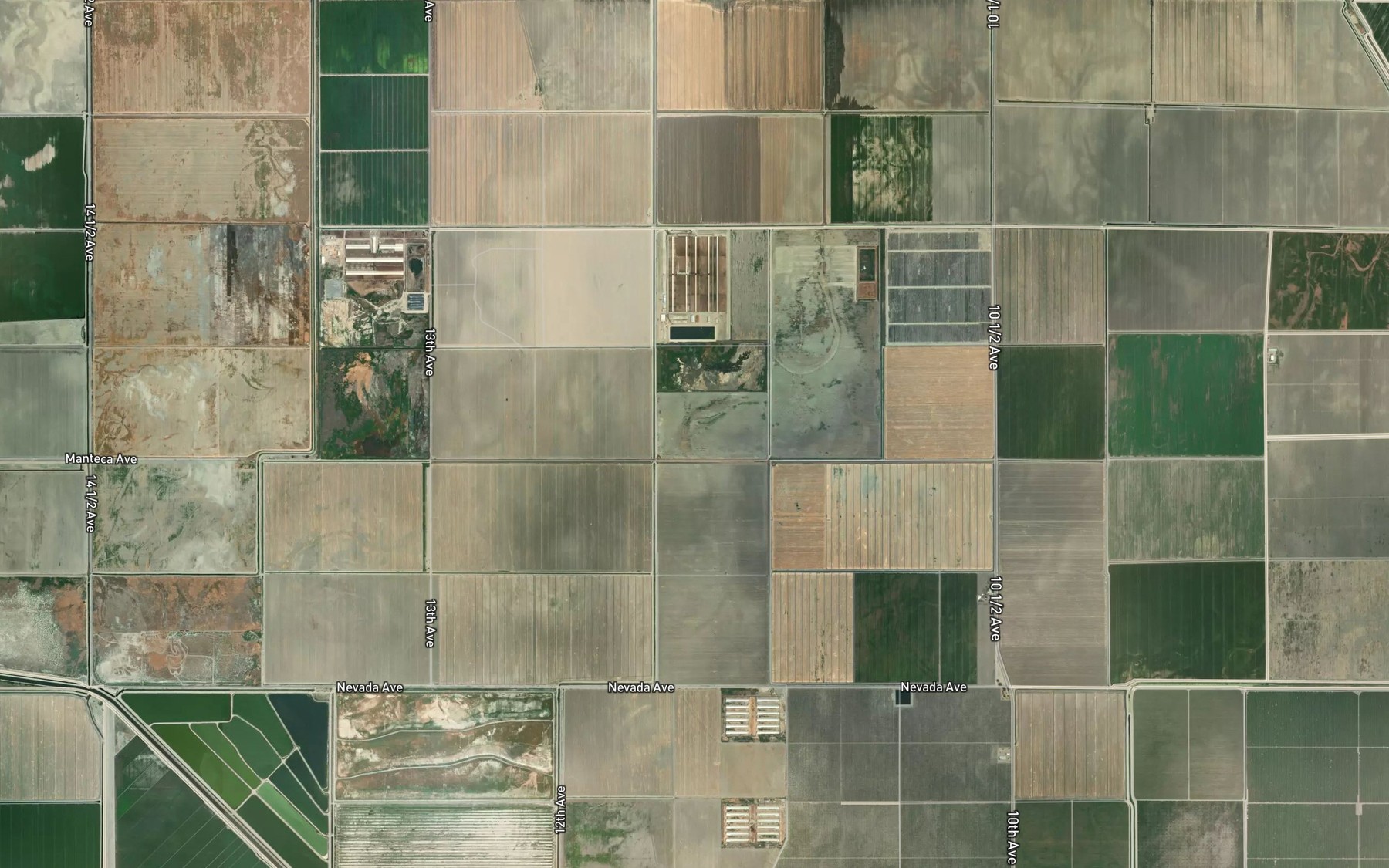 Satellite map of the Lewis Ditch