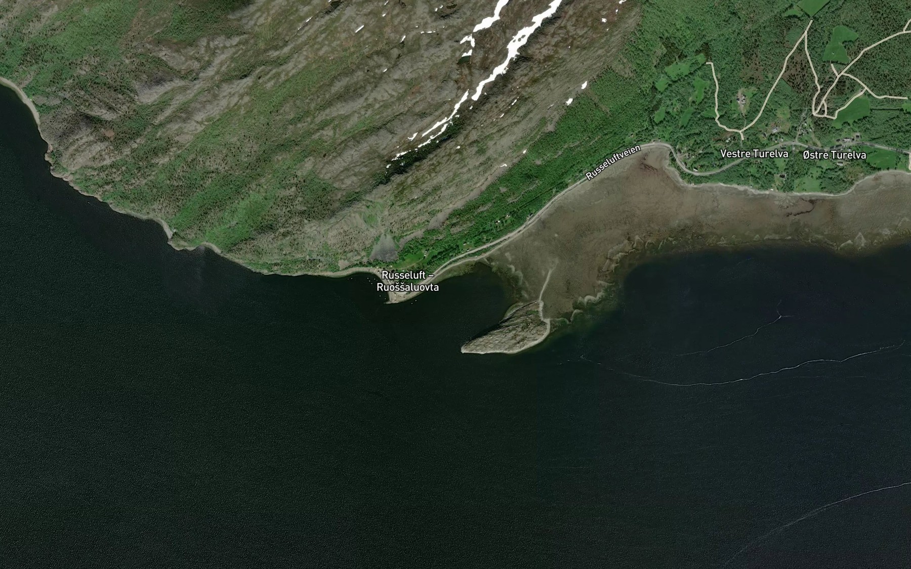 Satellite map of the Holmebukta