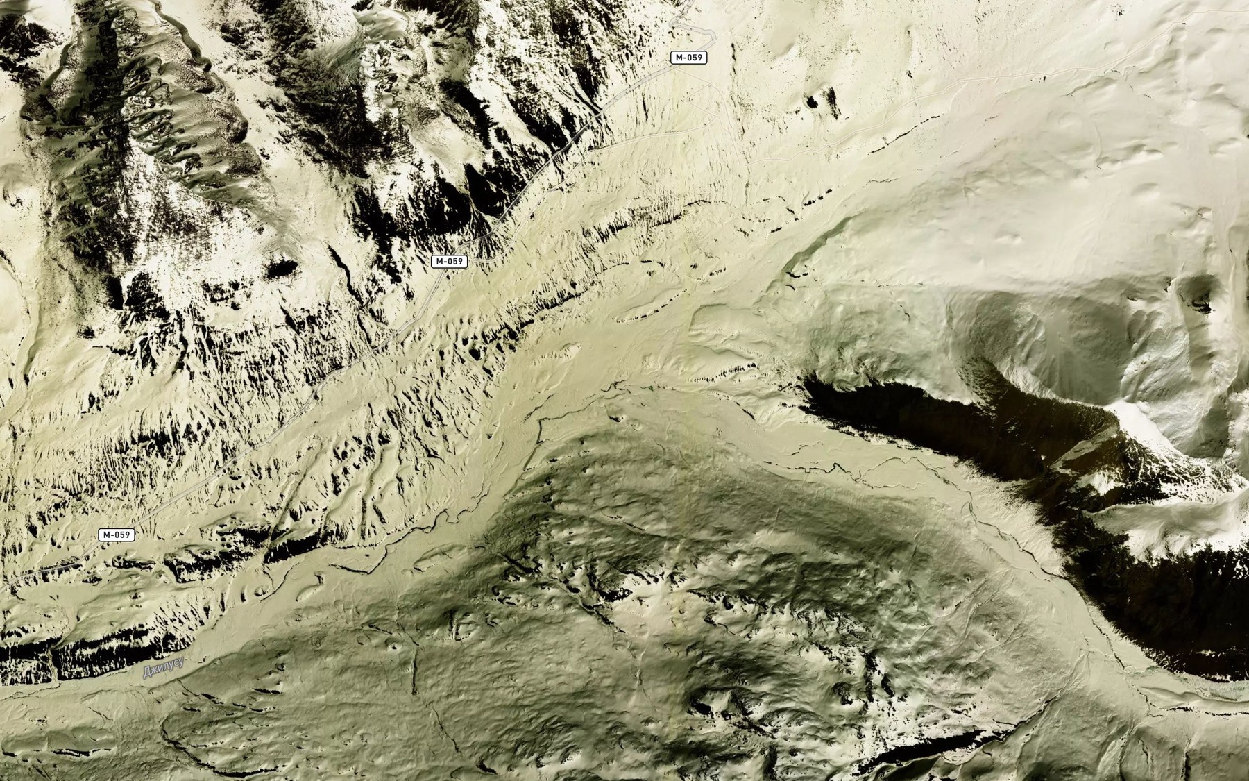 Satellite map of the Sarytor