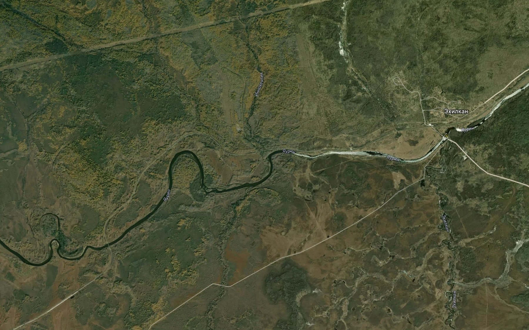 Satellite map of the Innokentiya