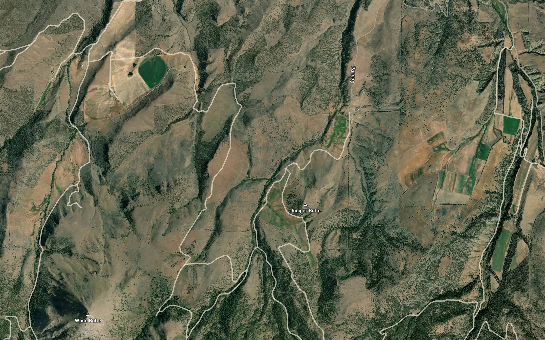 Satellite map of the West Nelson Creek