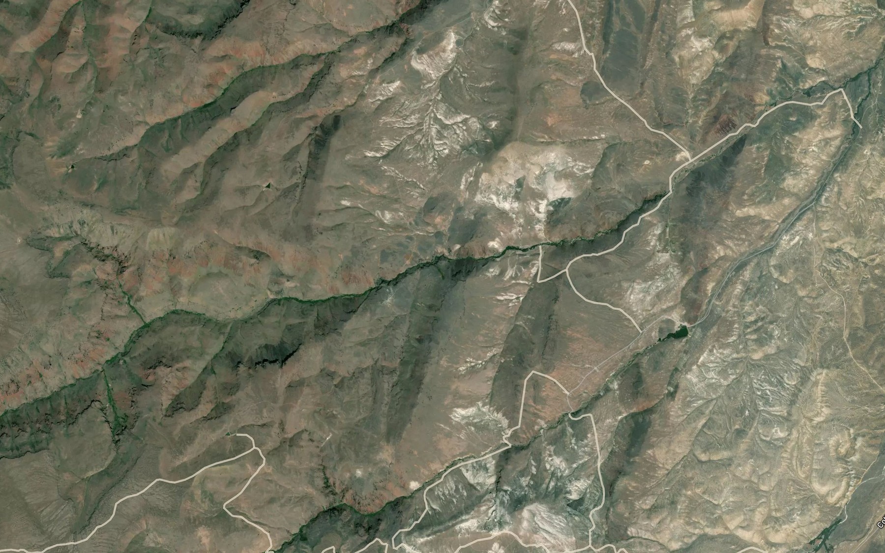 Satellite map of the Kwii-na-a Spring
