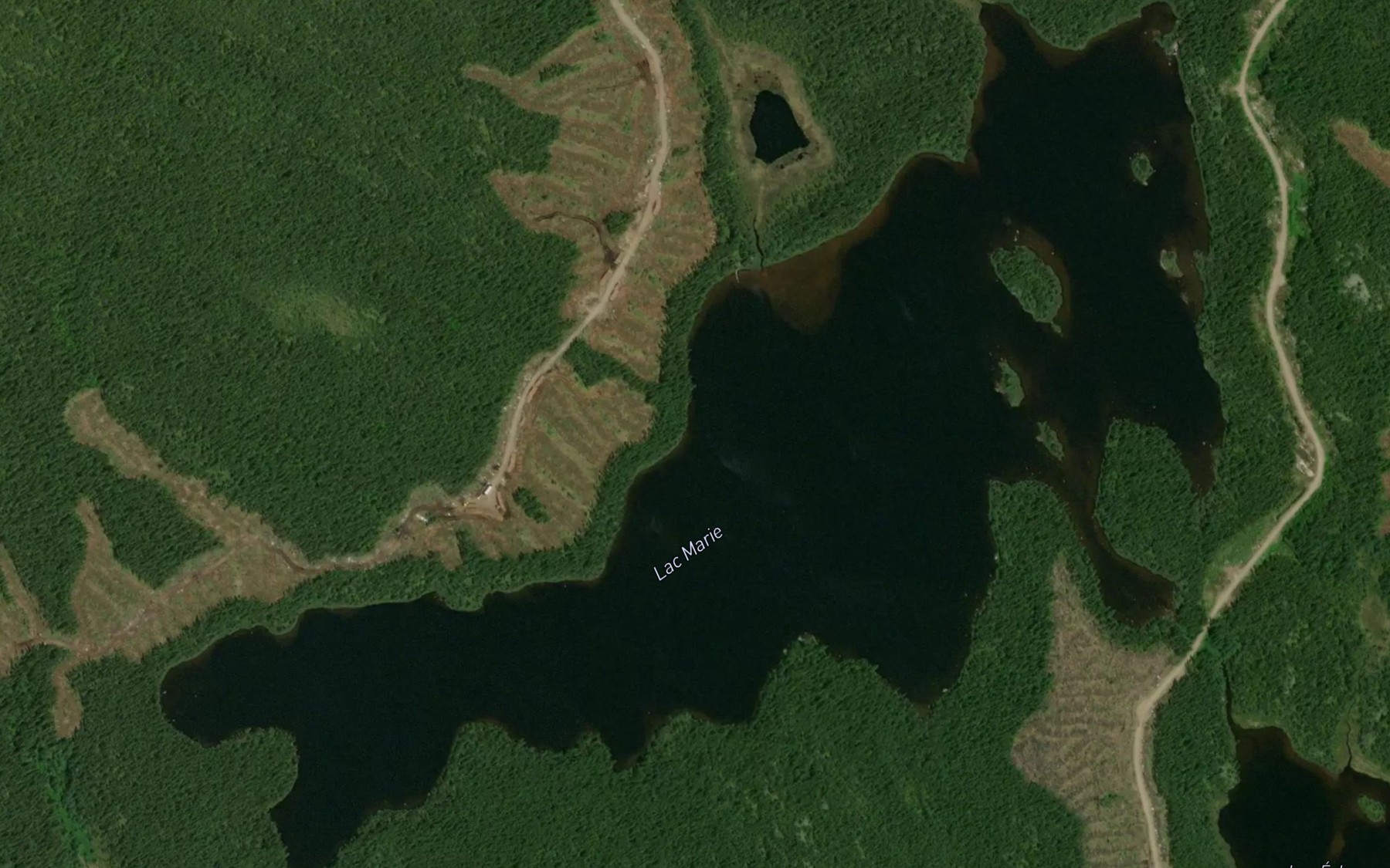 Satellite map of the Lac Marie
