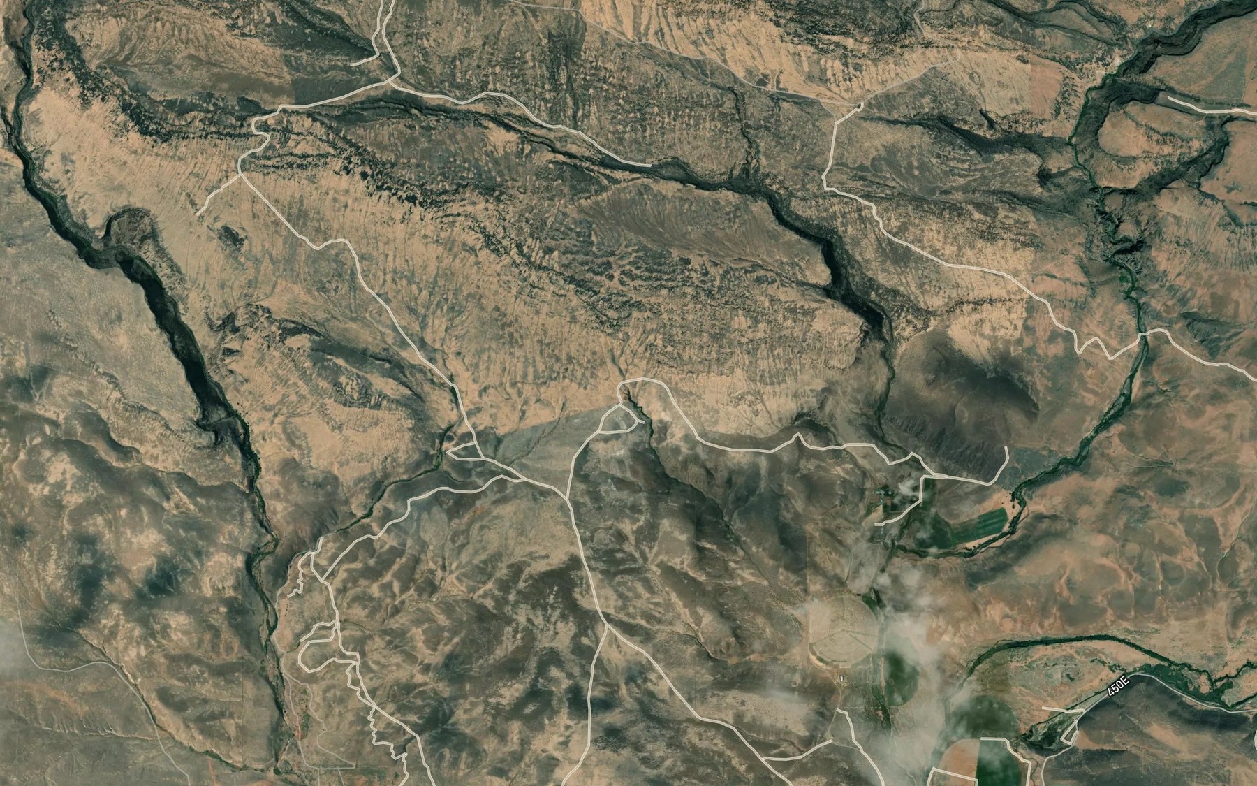 Satellite map of the Dead Horse Spring
