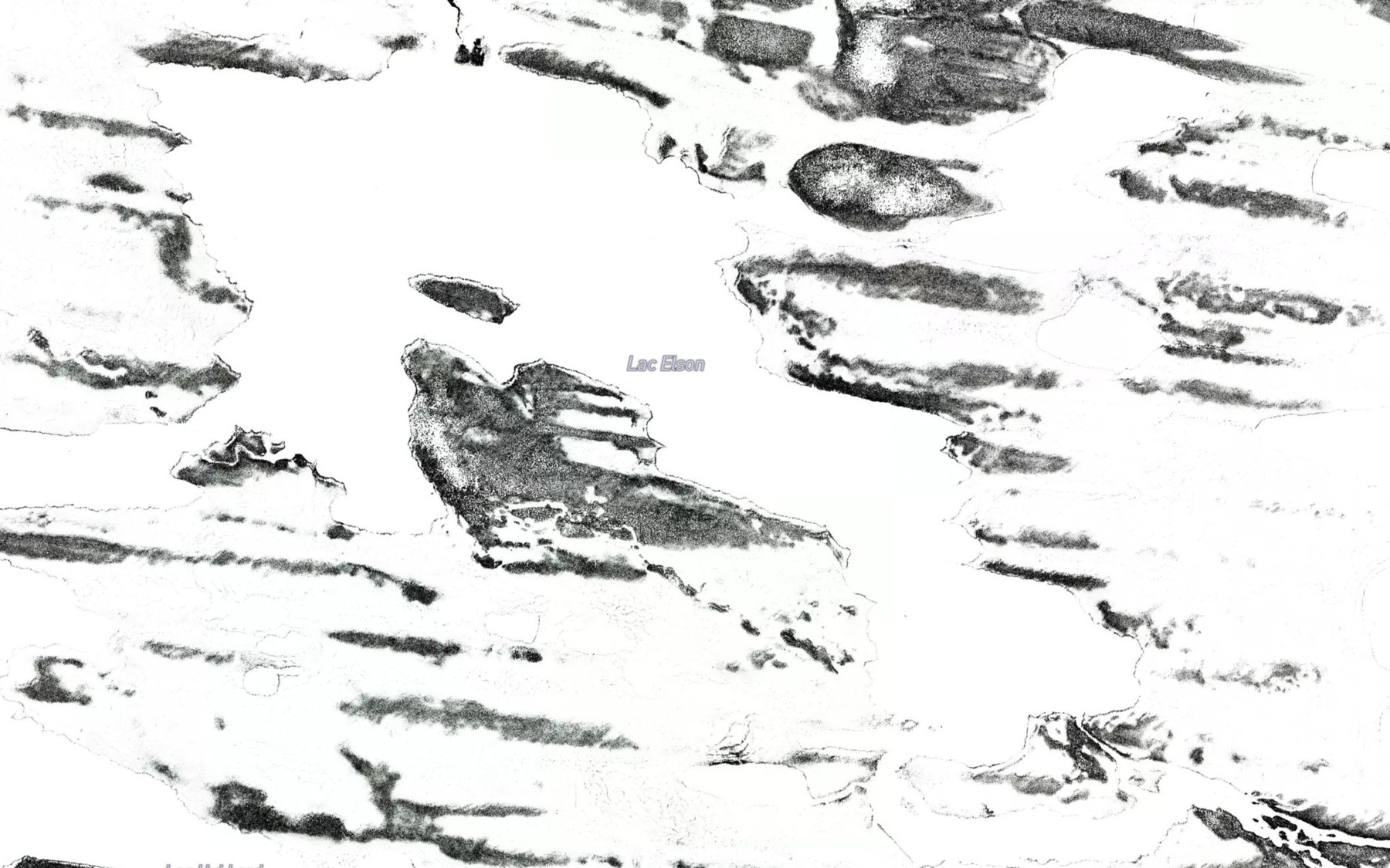 Satellite map of the Lac Elson