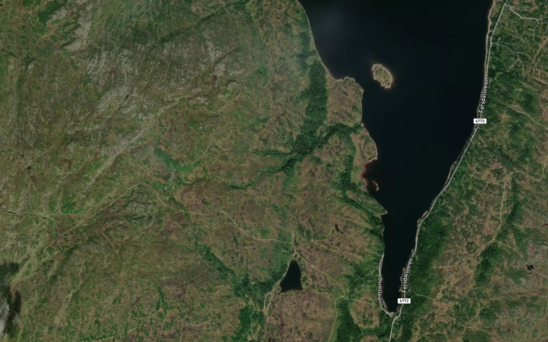Satellite map of the Holmvollbekken