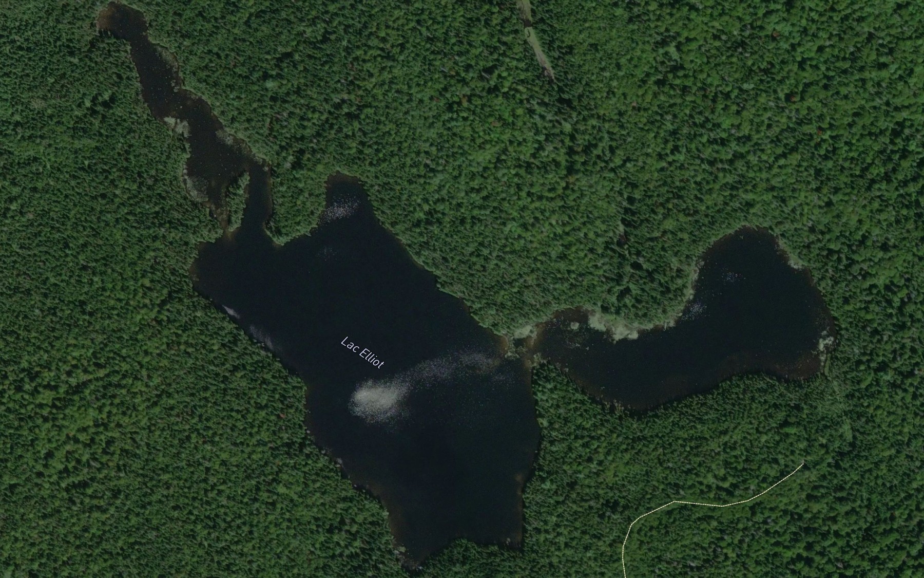 Satellite map of the Lac Elliot