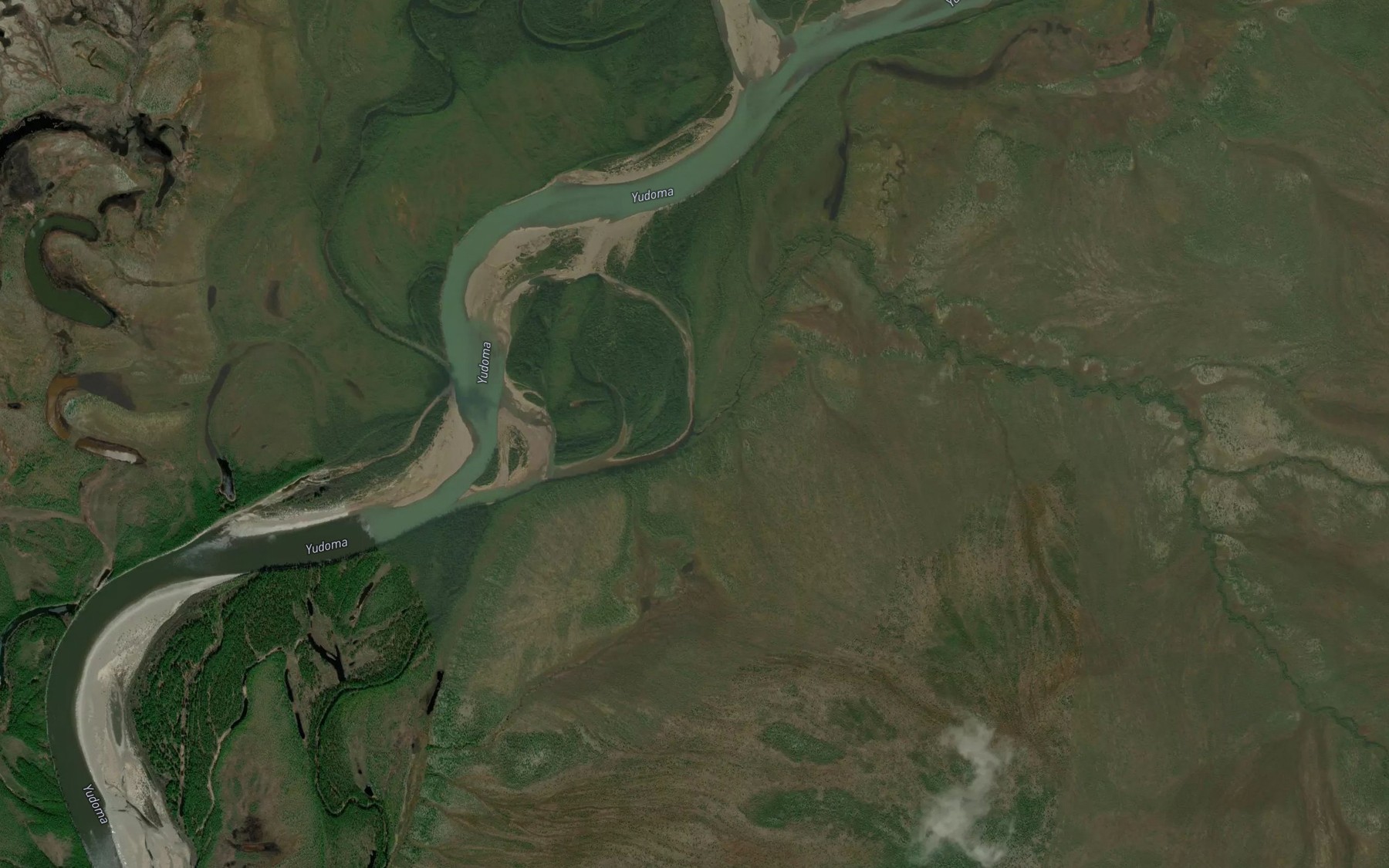 Satellite map of the Nekunde