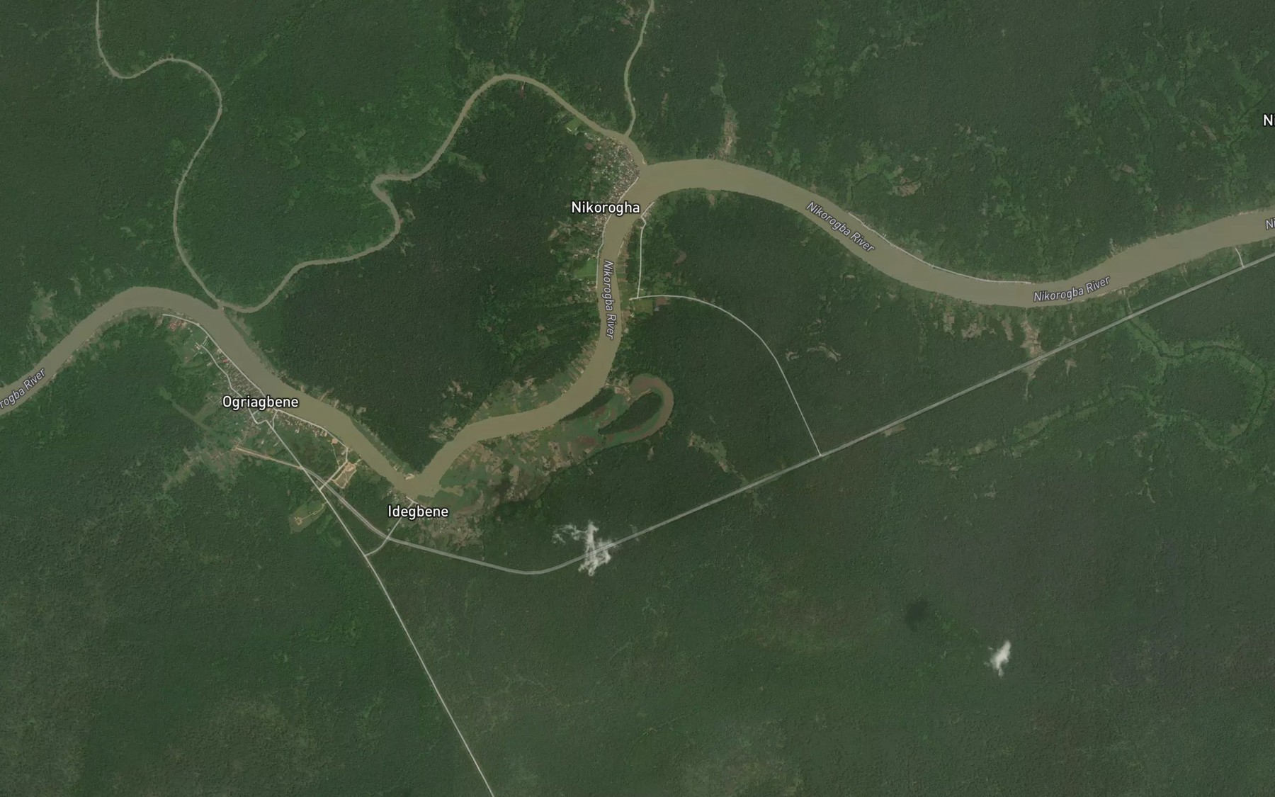 Satellite map of the Lake Benifeingha