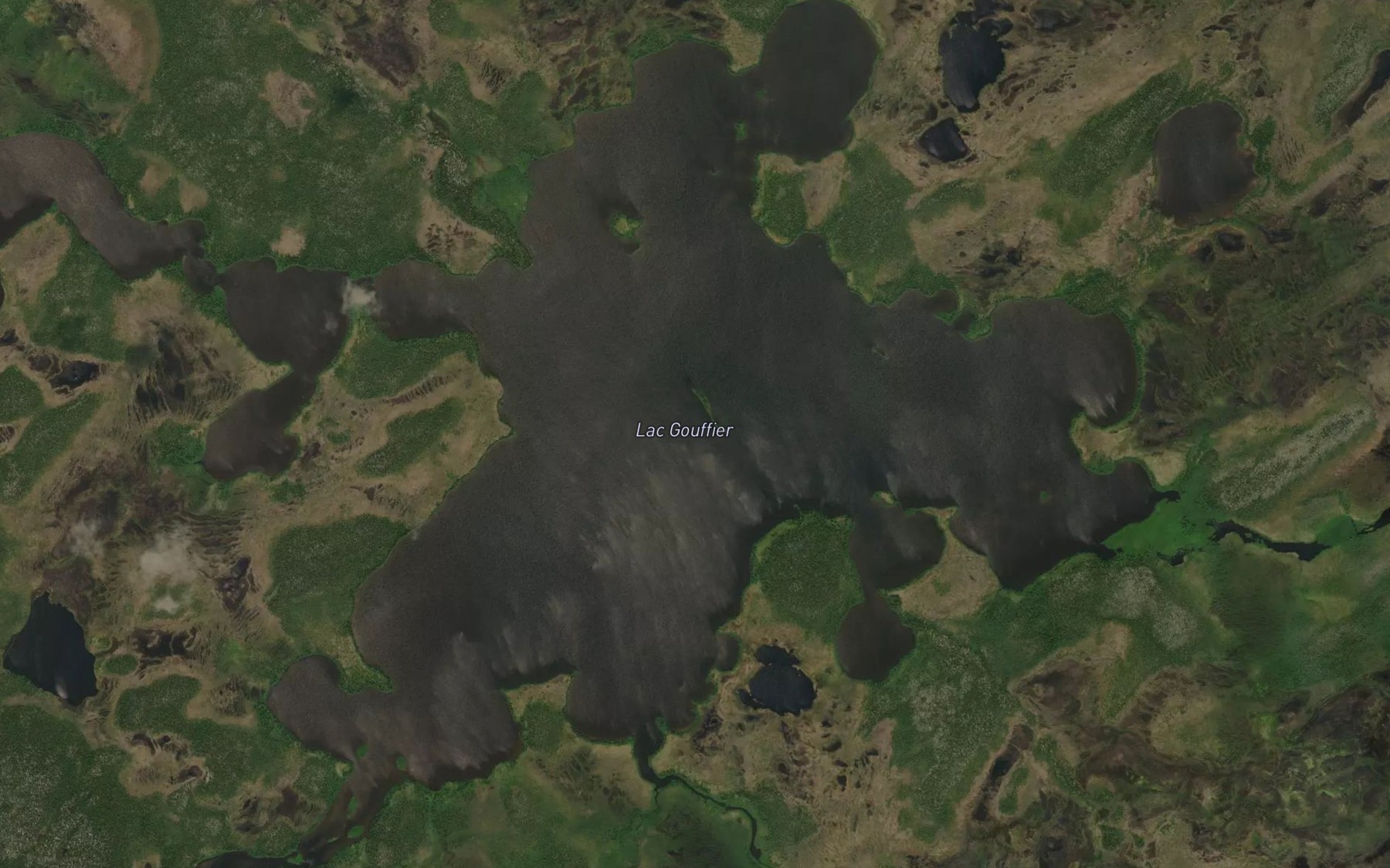 Satellite map of the Lac Gouffier