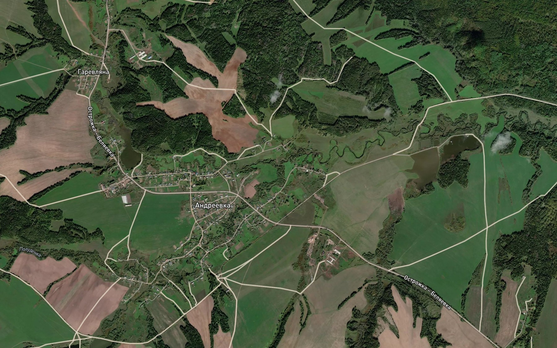 Satellite map of the Labazna