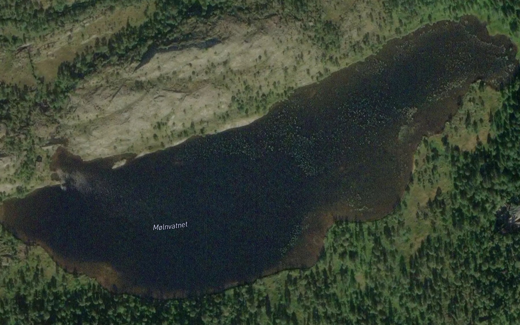 Satellite map of the Molnvatnet